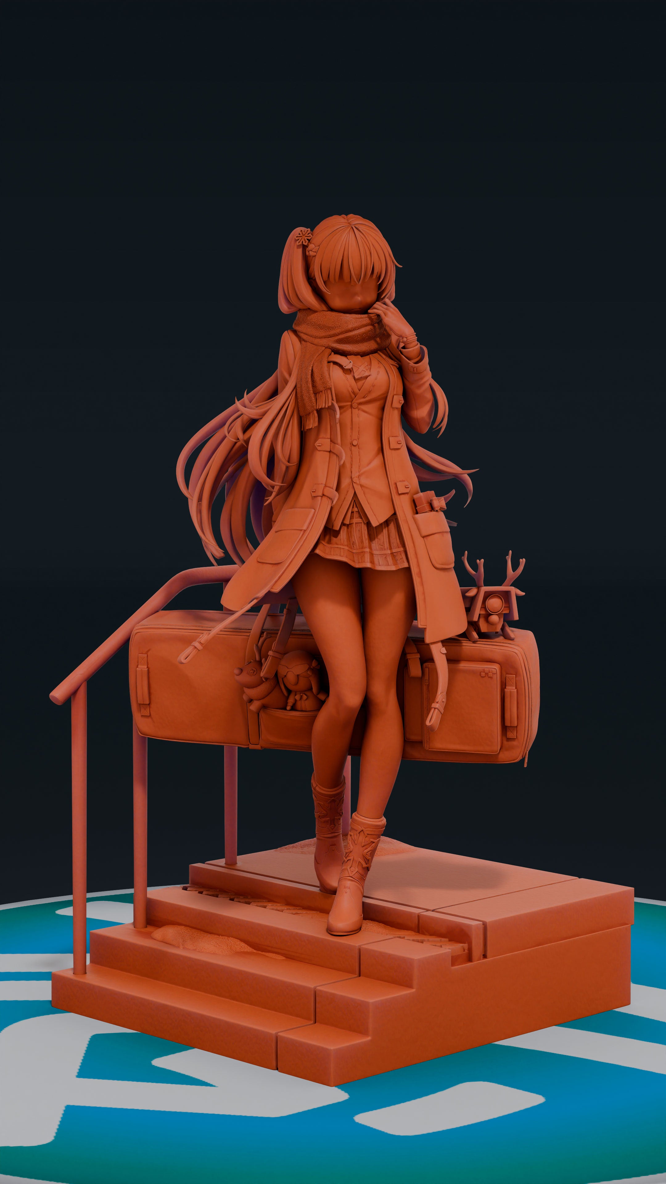 Wa 2000 - Girls Frontline | Custom Statue 3D printed figure