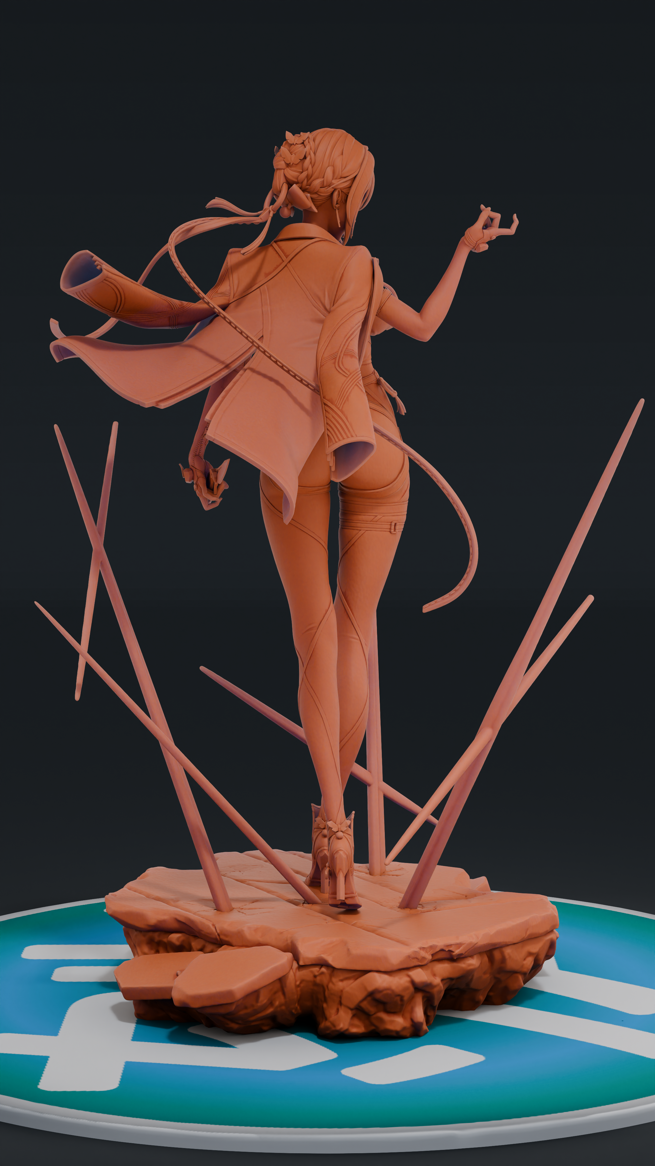 Evelyn - Zenless Zone Zero ZZZ | Custom Statue 3D printed figure