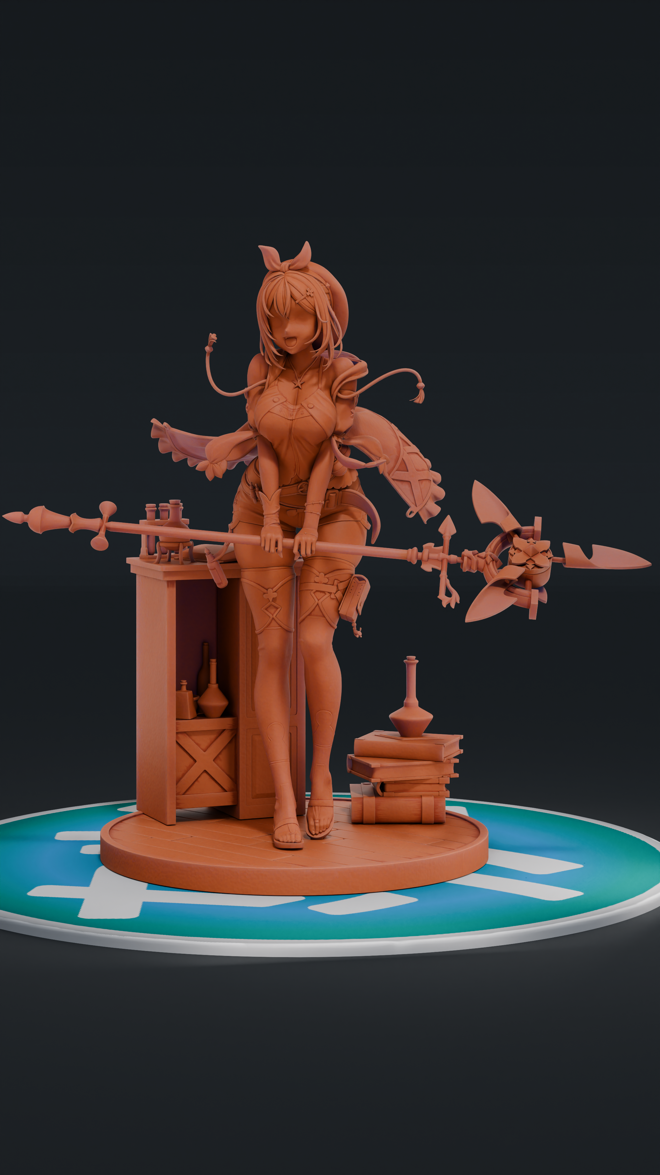 Ryza - Ateliar Ryza | Custom Statue 3D printed figure