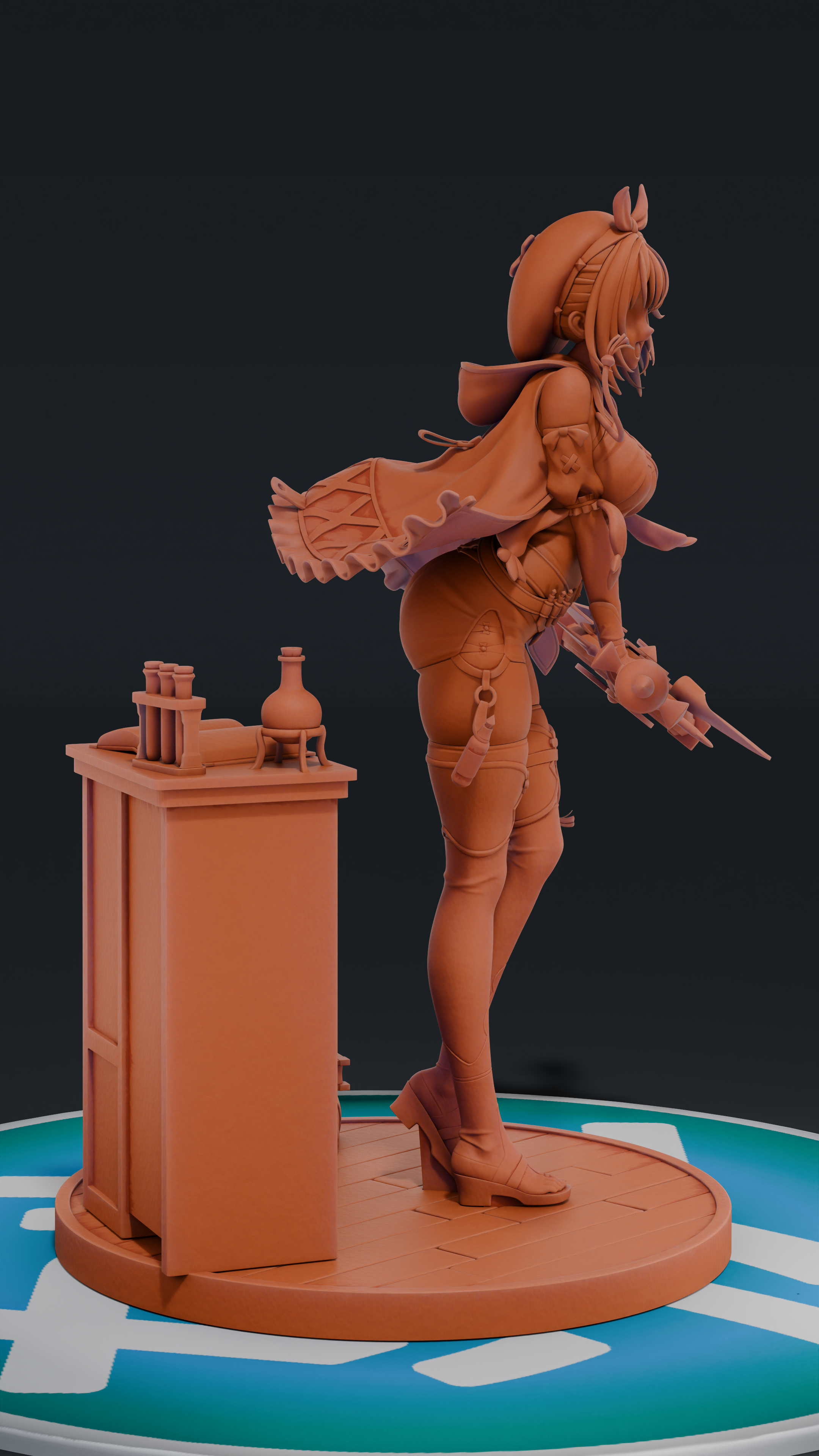 Ryza - Ateliar Ryza | Custom Statue 3D printed figure