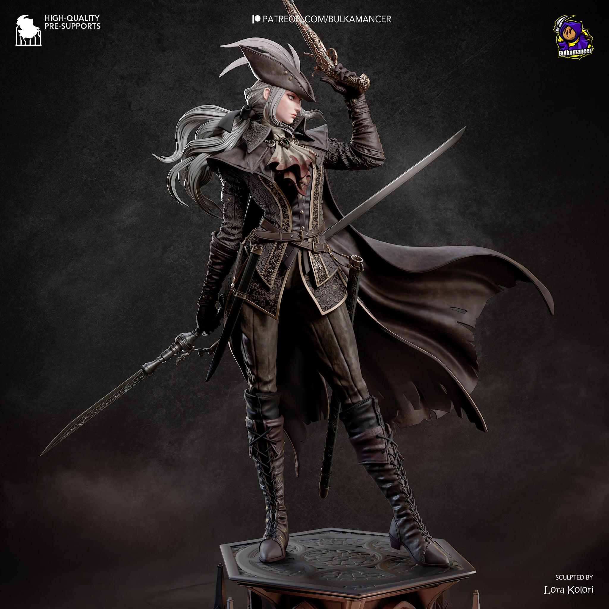 Lady Maria - Bloodborne | Custom Statue 3D printed figure