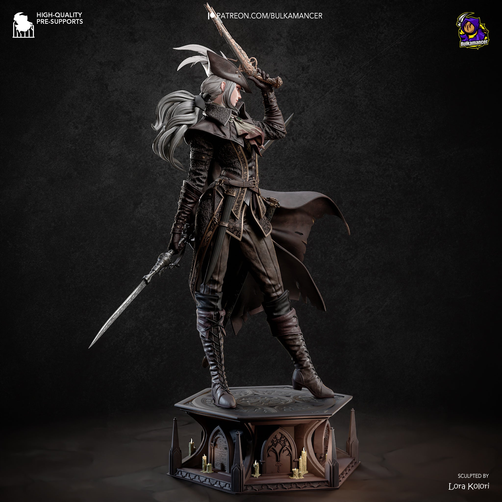 Lady Maria - Bloodborne | Custom Statue 3D printed figure