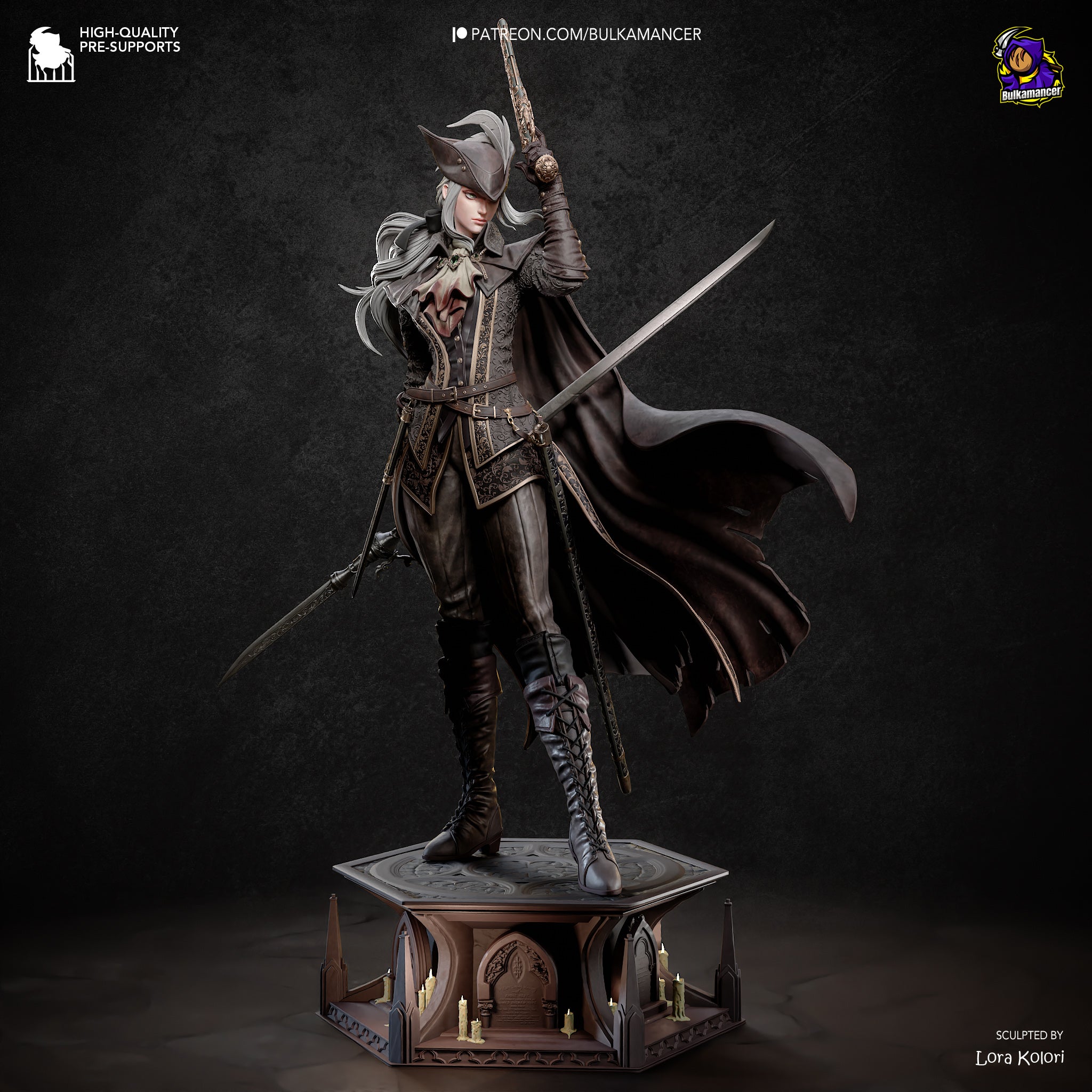 Lady Maria - Bloodborne | Custom Statue 3D printed figure