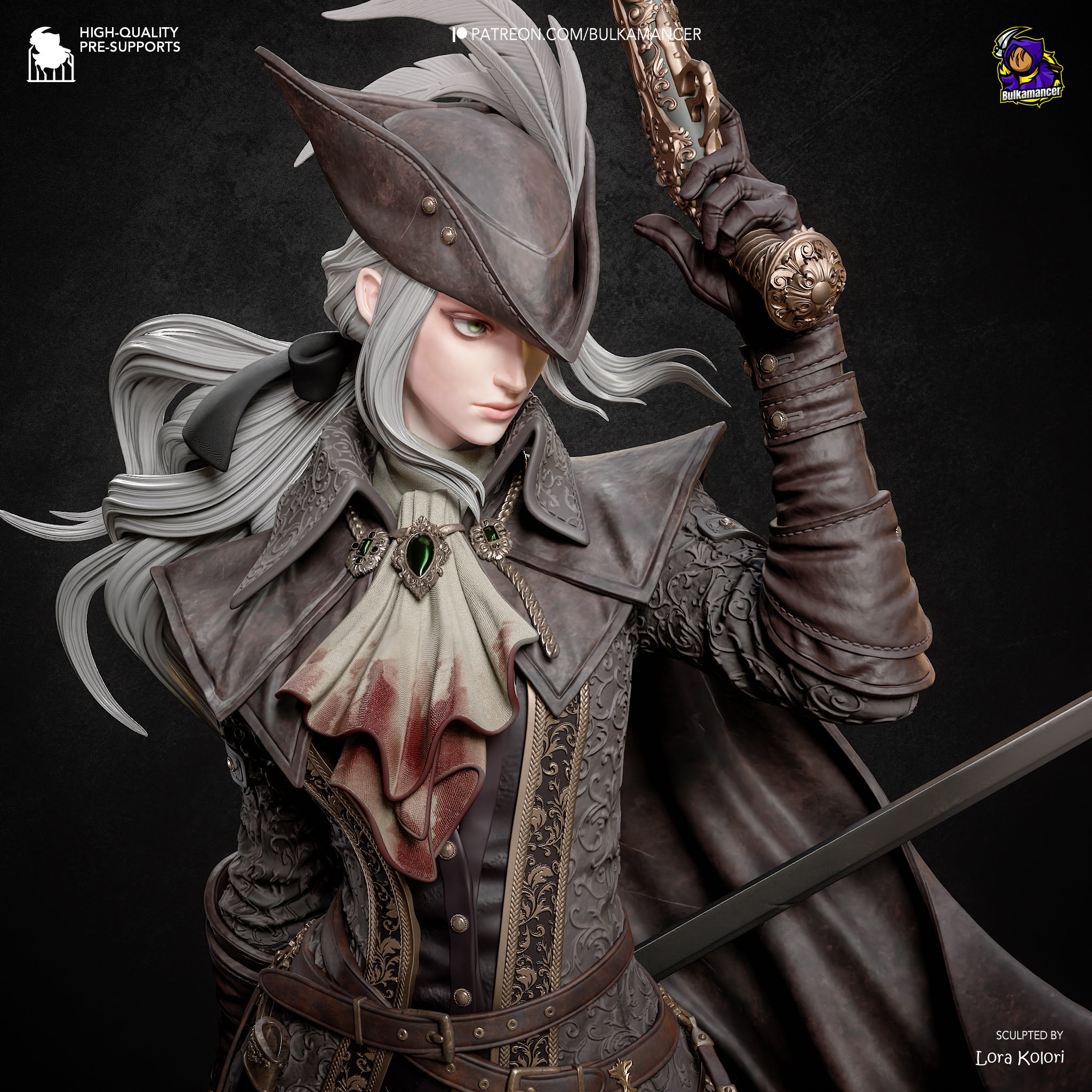 Lady Maria - Bloodborne | Custom Statue 3D printed figure