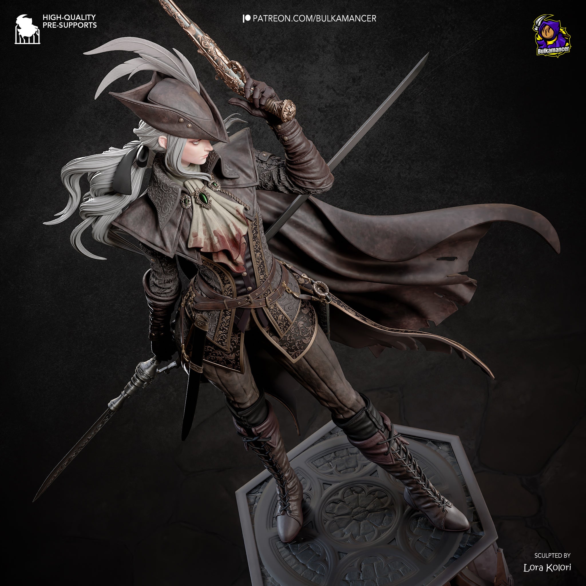 Lady Maria - Bloodborne | Custom Statue 3D printed figure