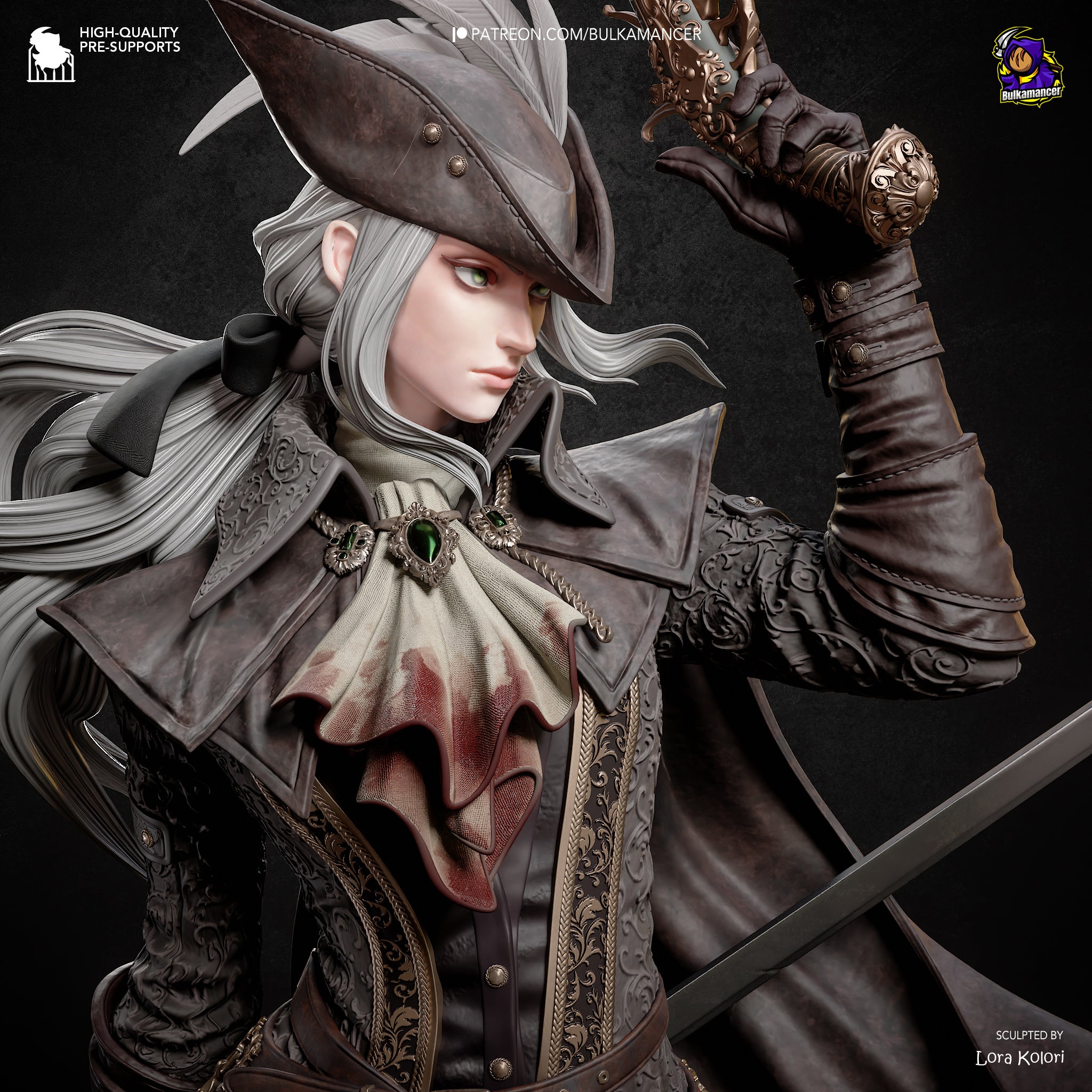 Lady Maria - Bloodborne | Custom Statue 3D printed figure