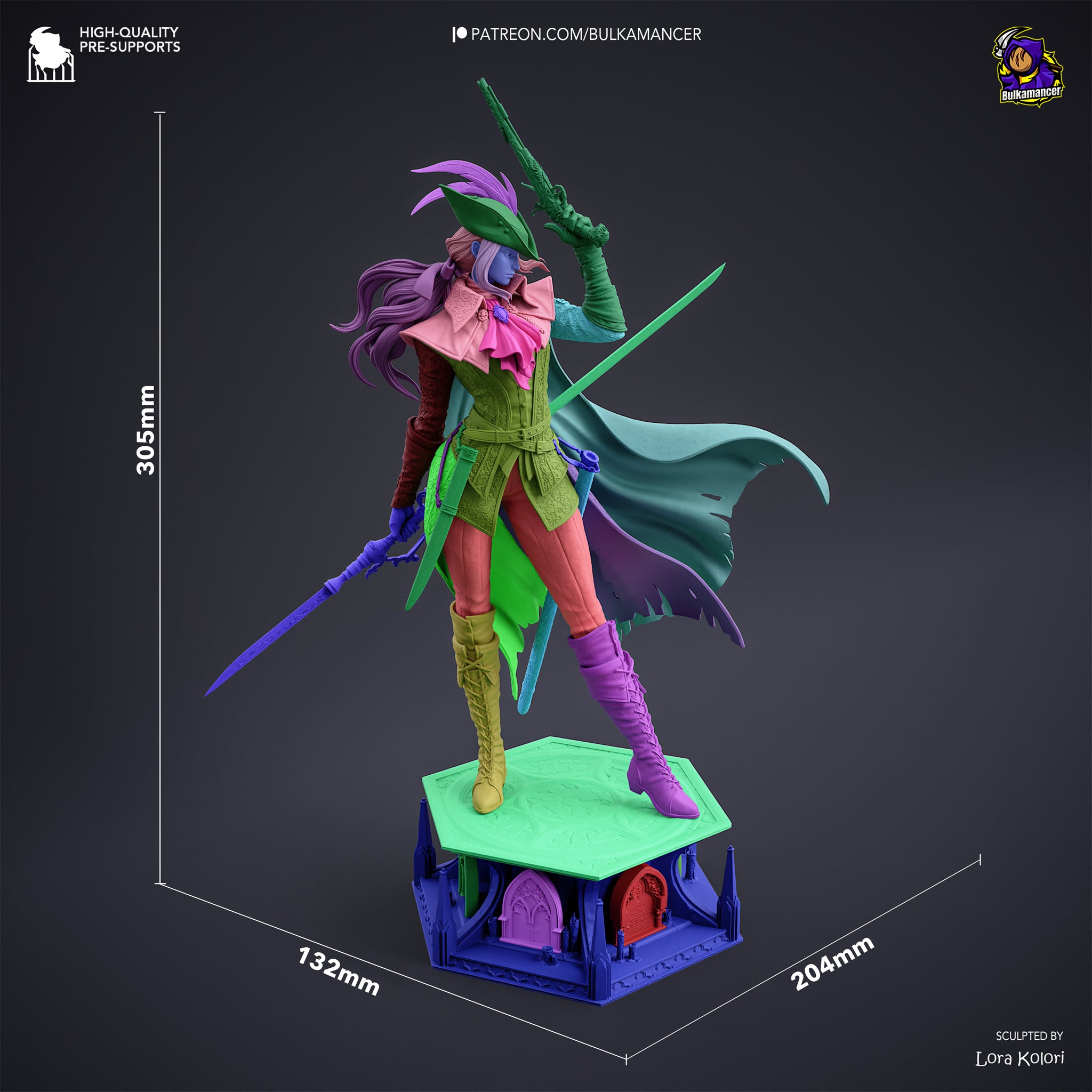 Lady Maria - Bloodborne | Custom Statue 3D printed figure