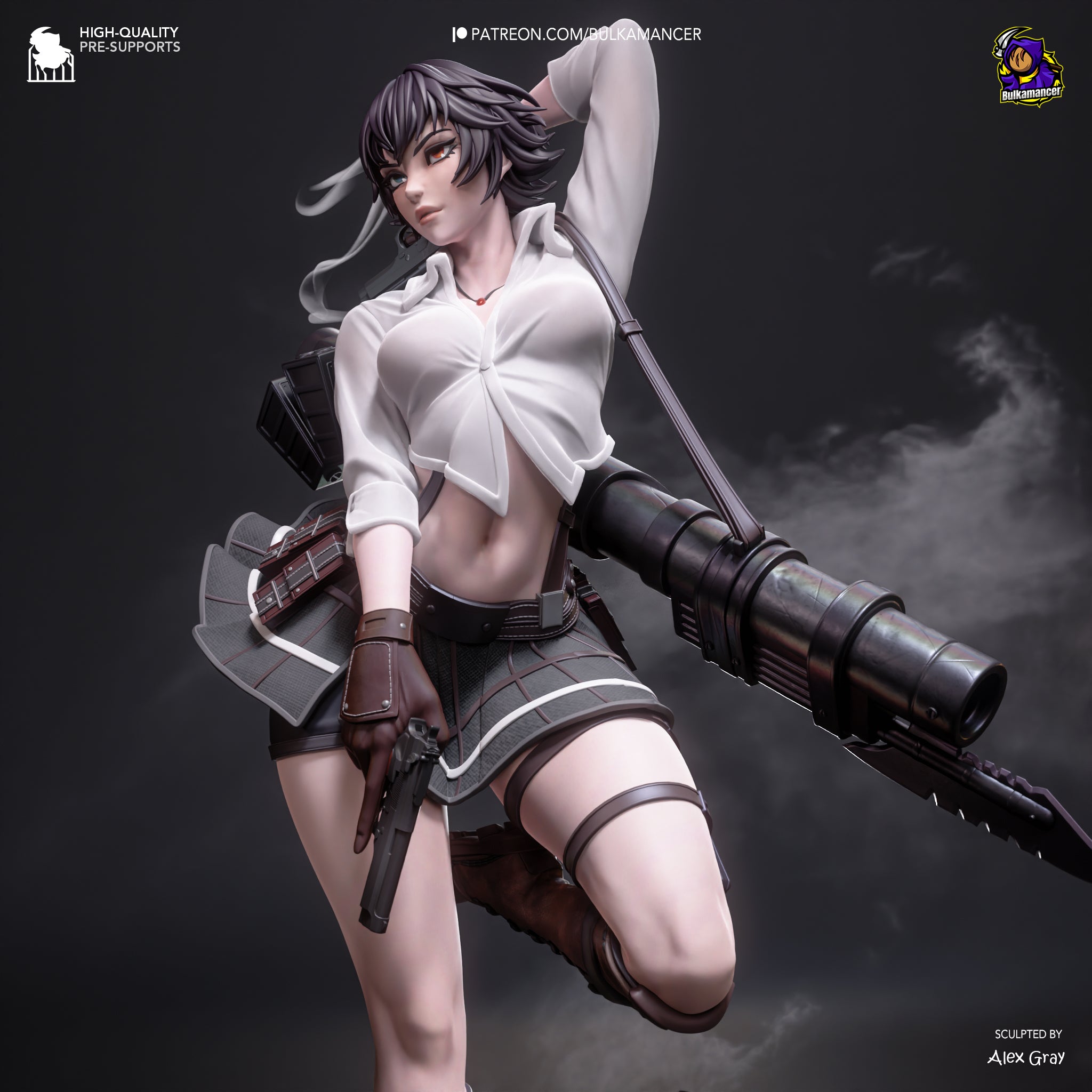 Lady - Devil May Cry | Custom Statue 3D printed figure
