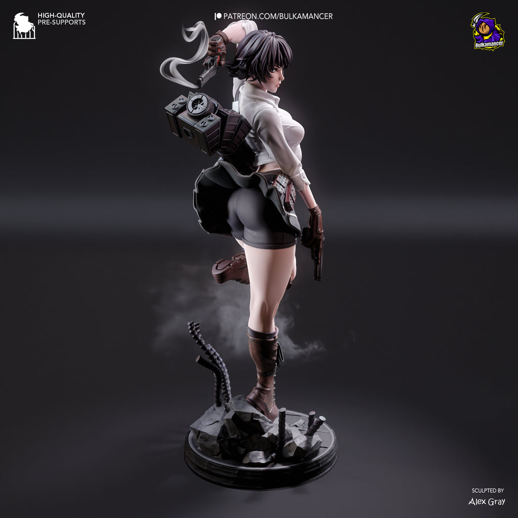 Lady - Devil May Cry | Custom Statue 3D printed figure