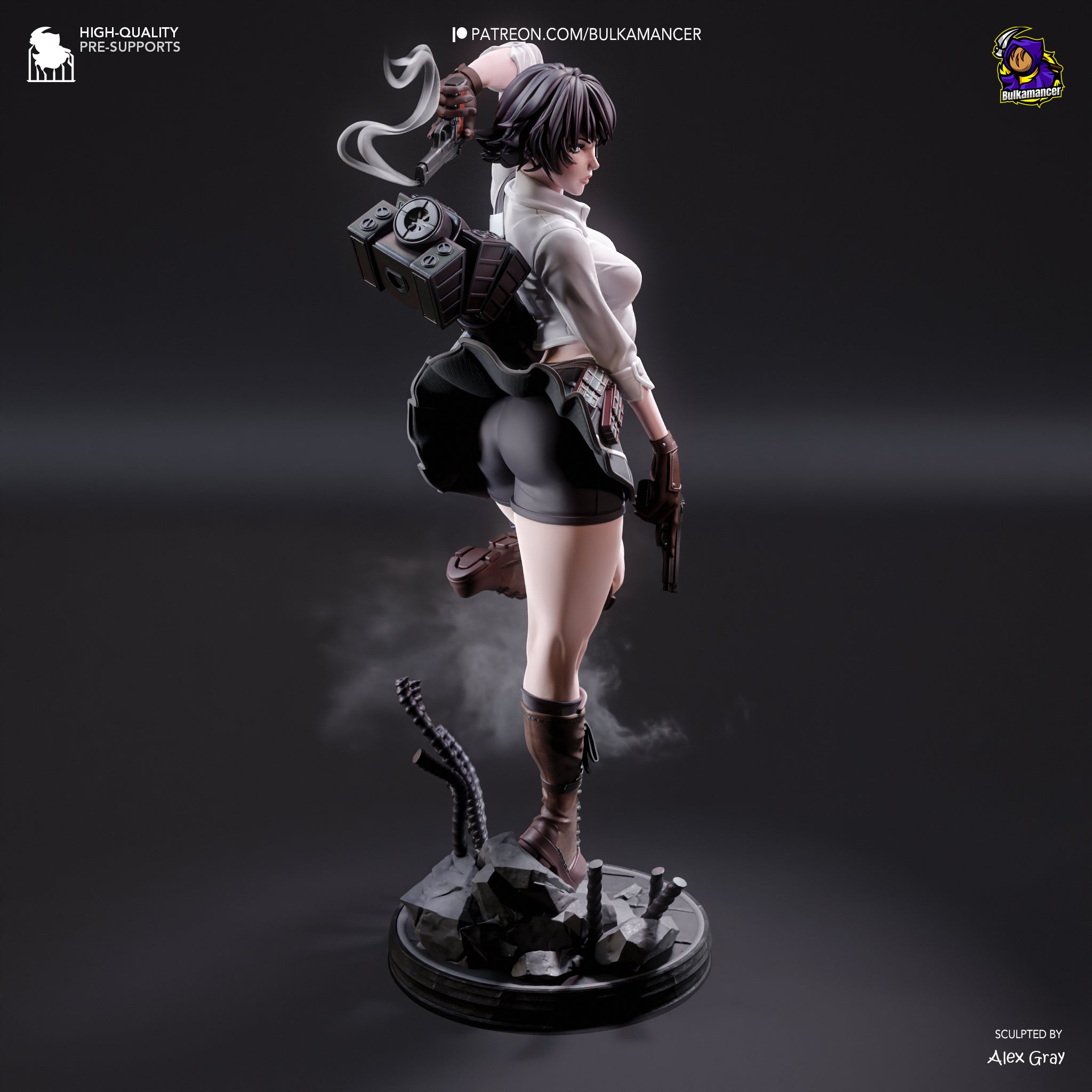 Lady - Devil May Cry | Custom Statue 3D printed figure