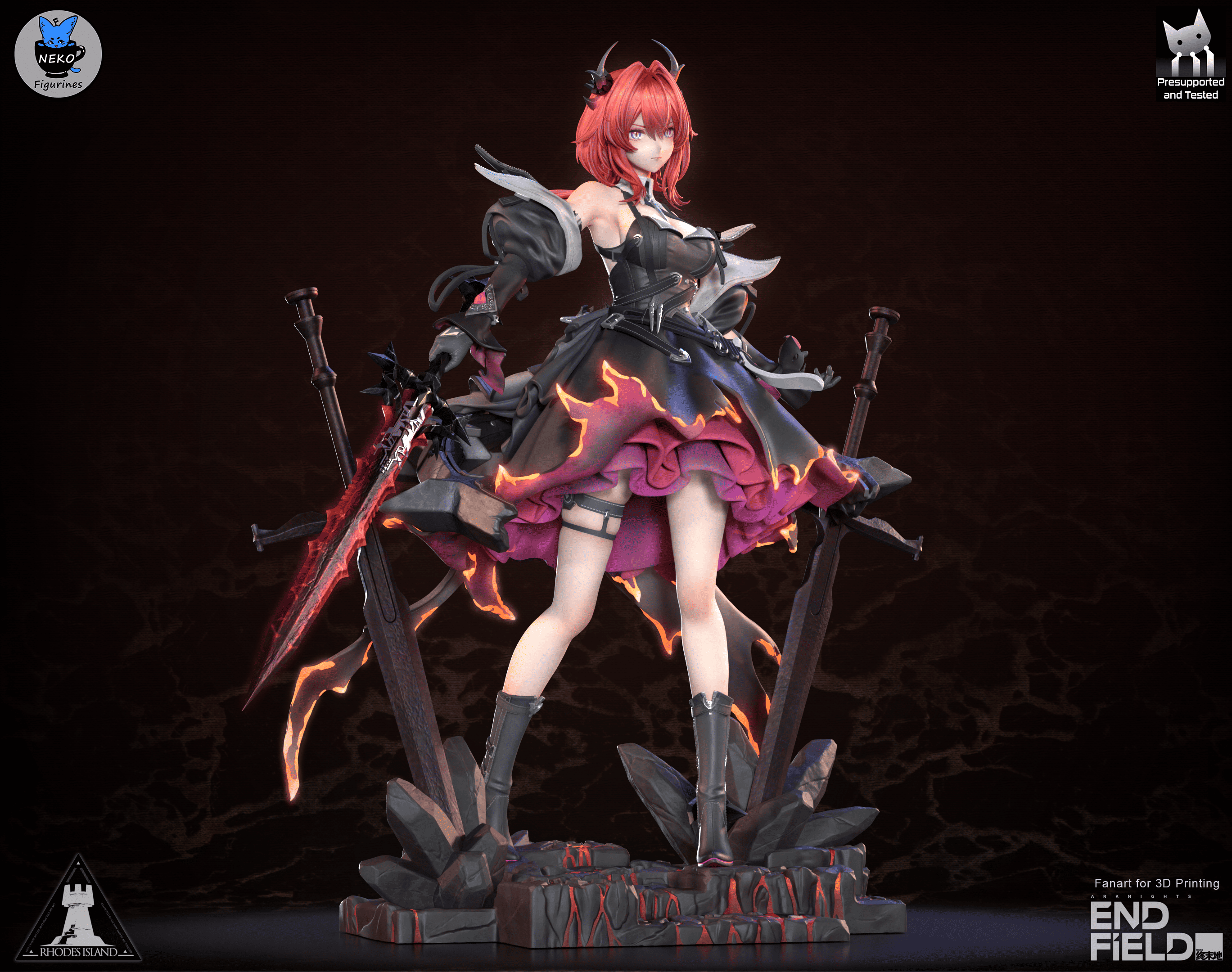 Laevatian - Arknights Endfield | Custom Statue 3D printed figure