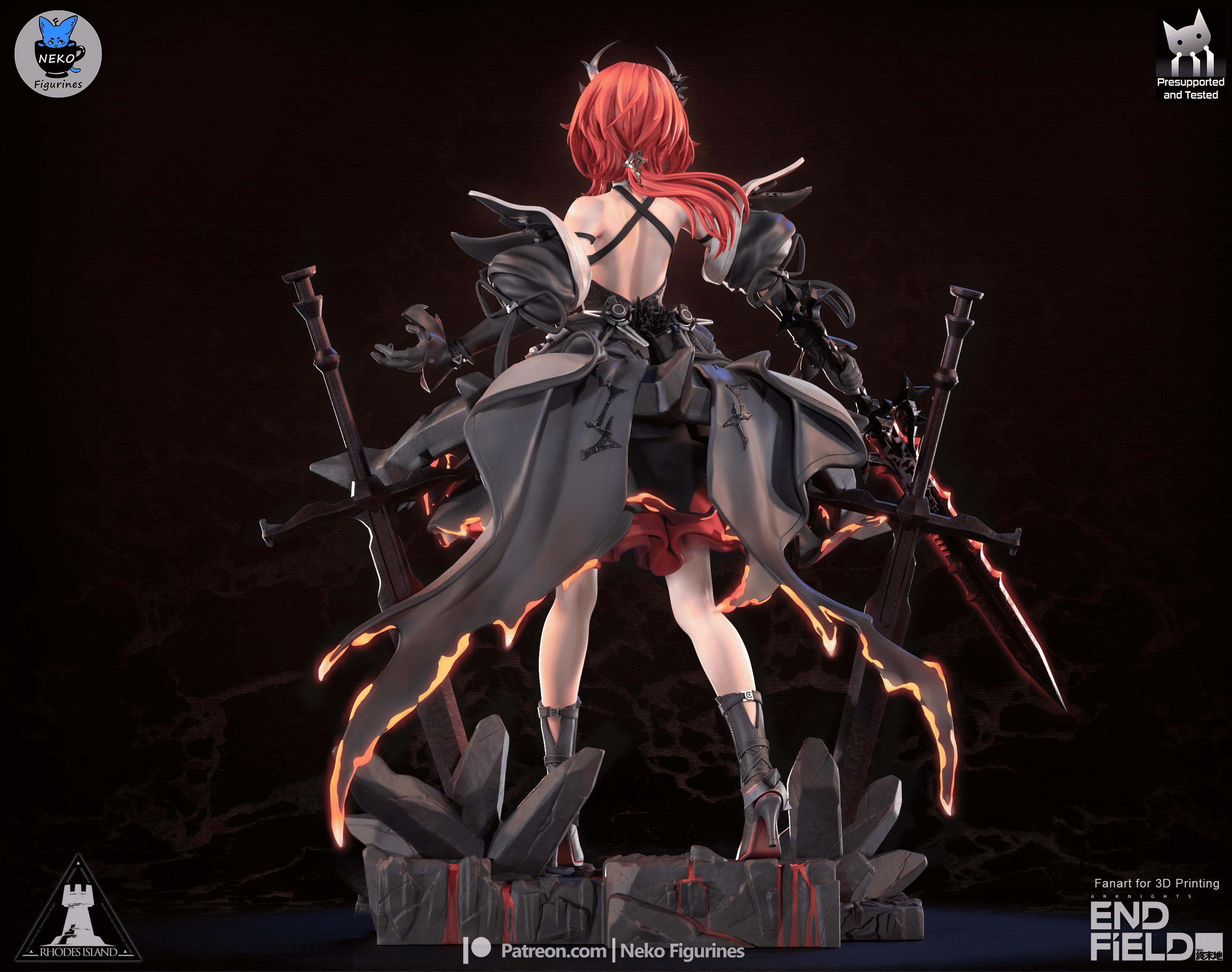 Laevatian - Arknights Endfield | Custom Statue 3D printed figure
