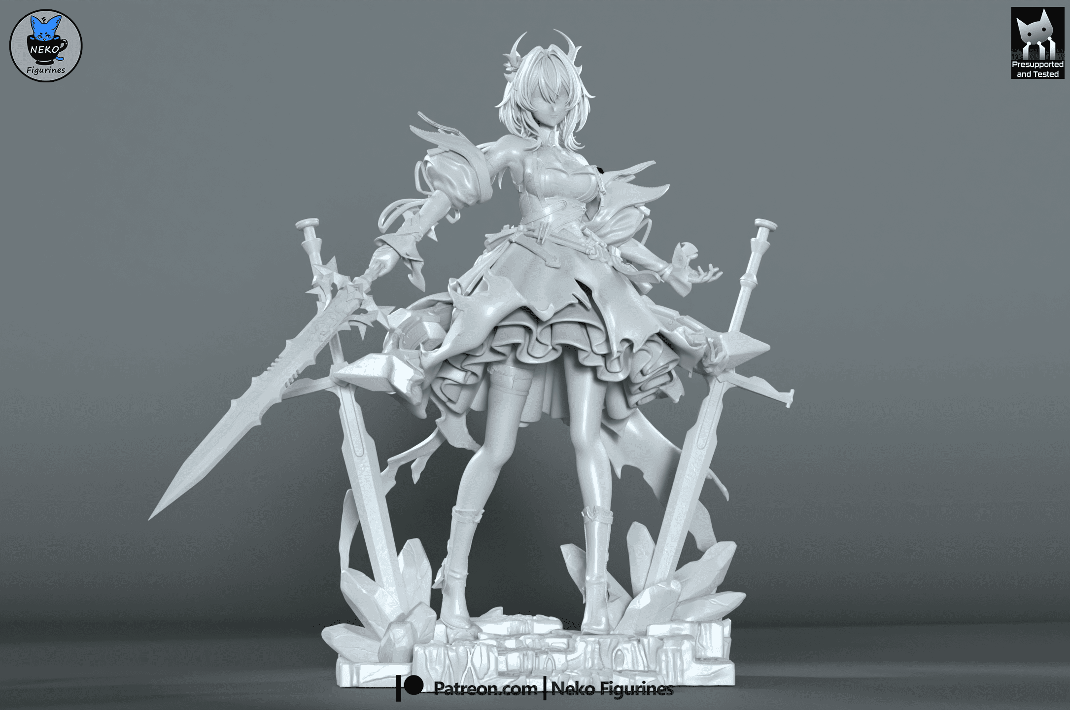 Laevatian - Arknights Endfield | Custom Statue 3D printed figure