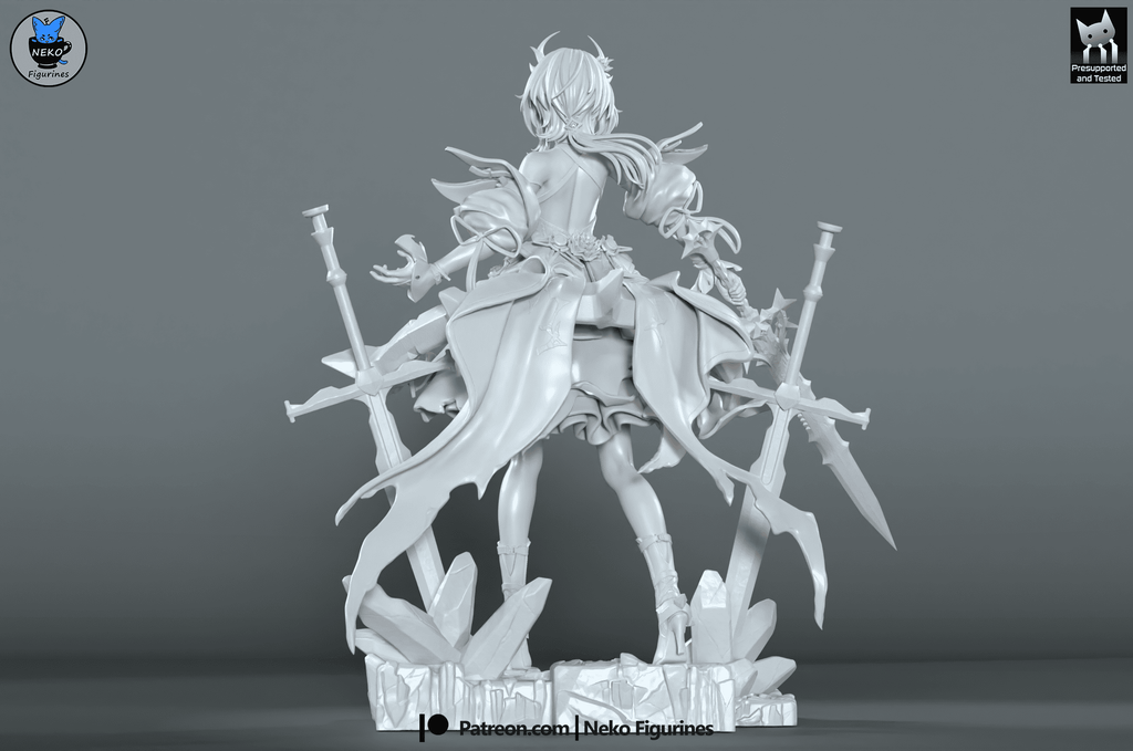 Laevatian - Arknights Endfield | Custom Statue 3D printed figure