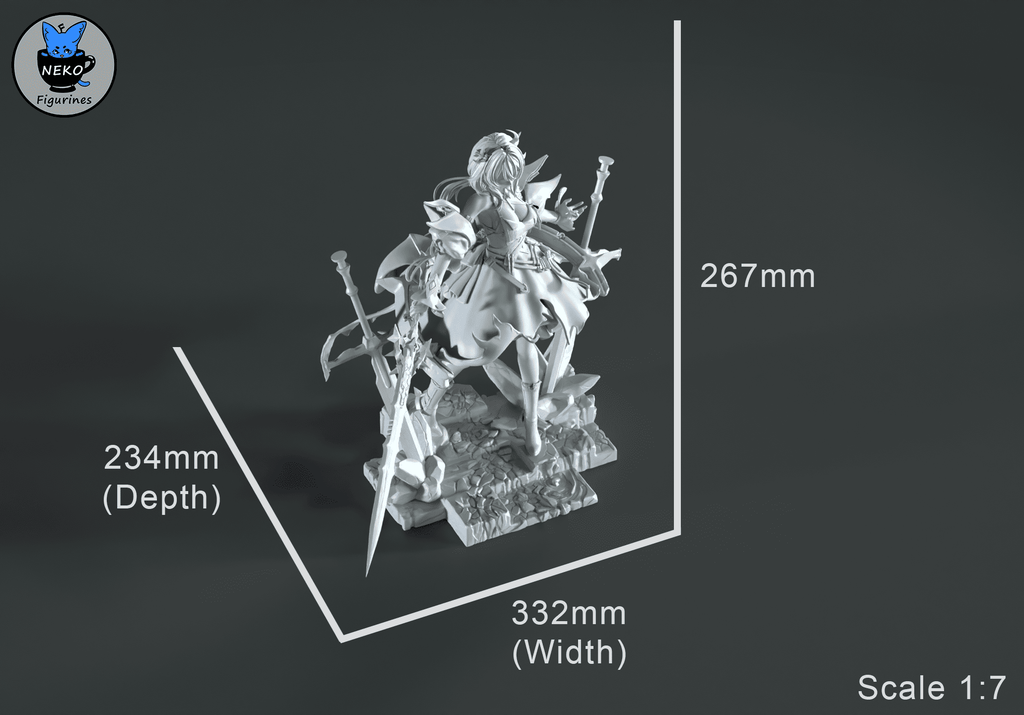 Laevatian - Arknights Endfield | Custom Statue 3D printed figure