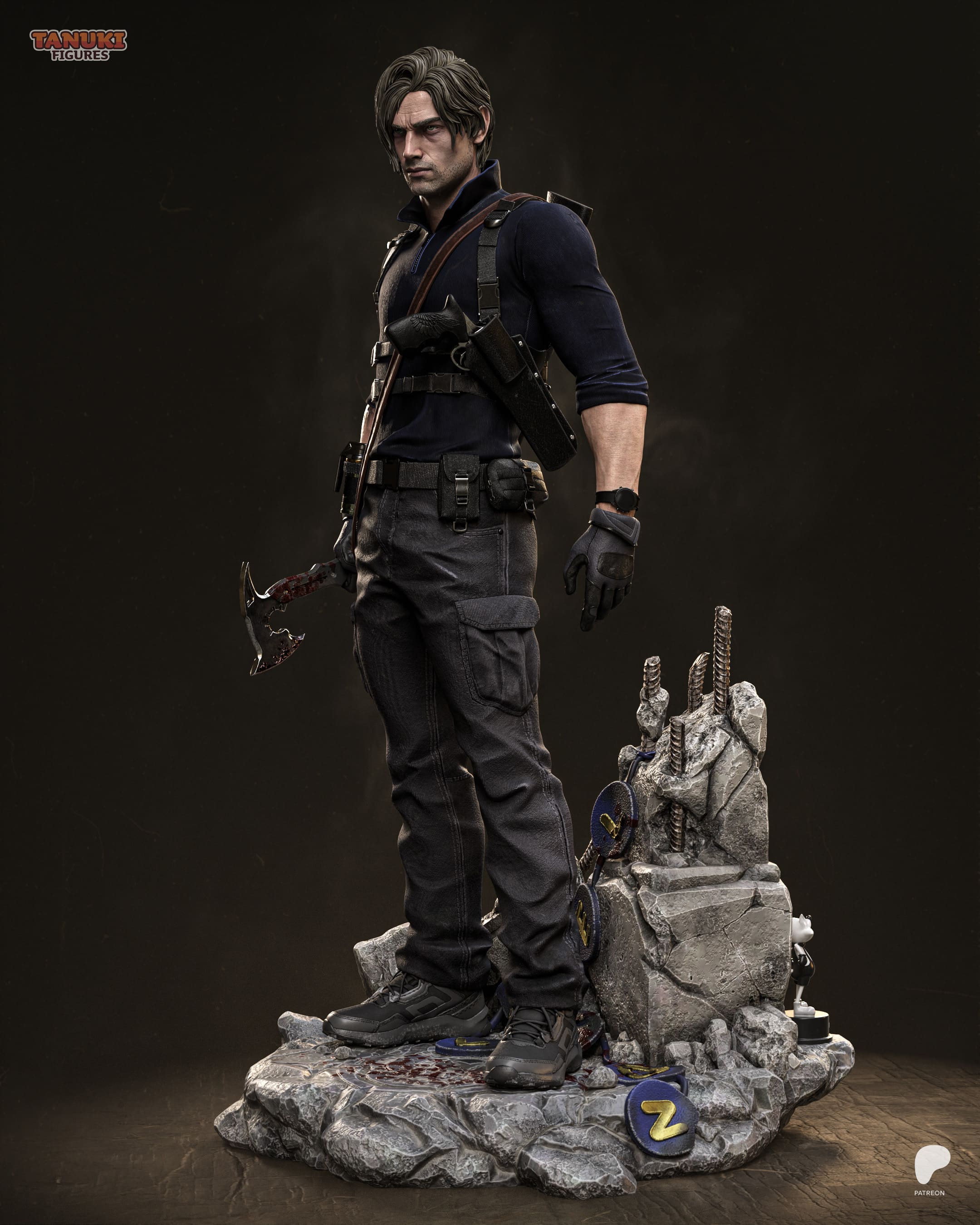 Leon S Kennedy - Resident Evil Requiem | Custom Statue 3D printed figure
