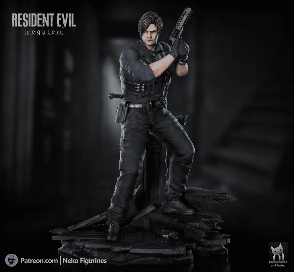 Leon S Kennedy - Resident Evil Requiem | Custom Statue 3D printed figure