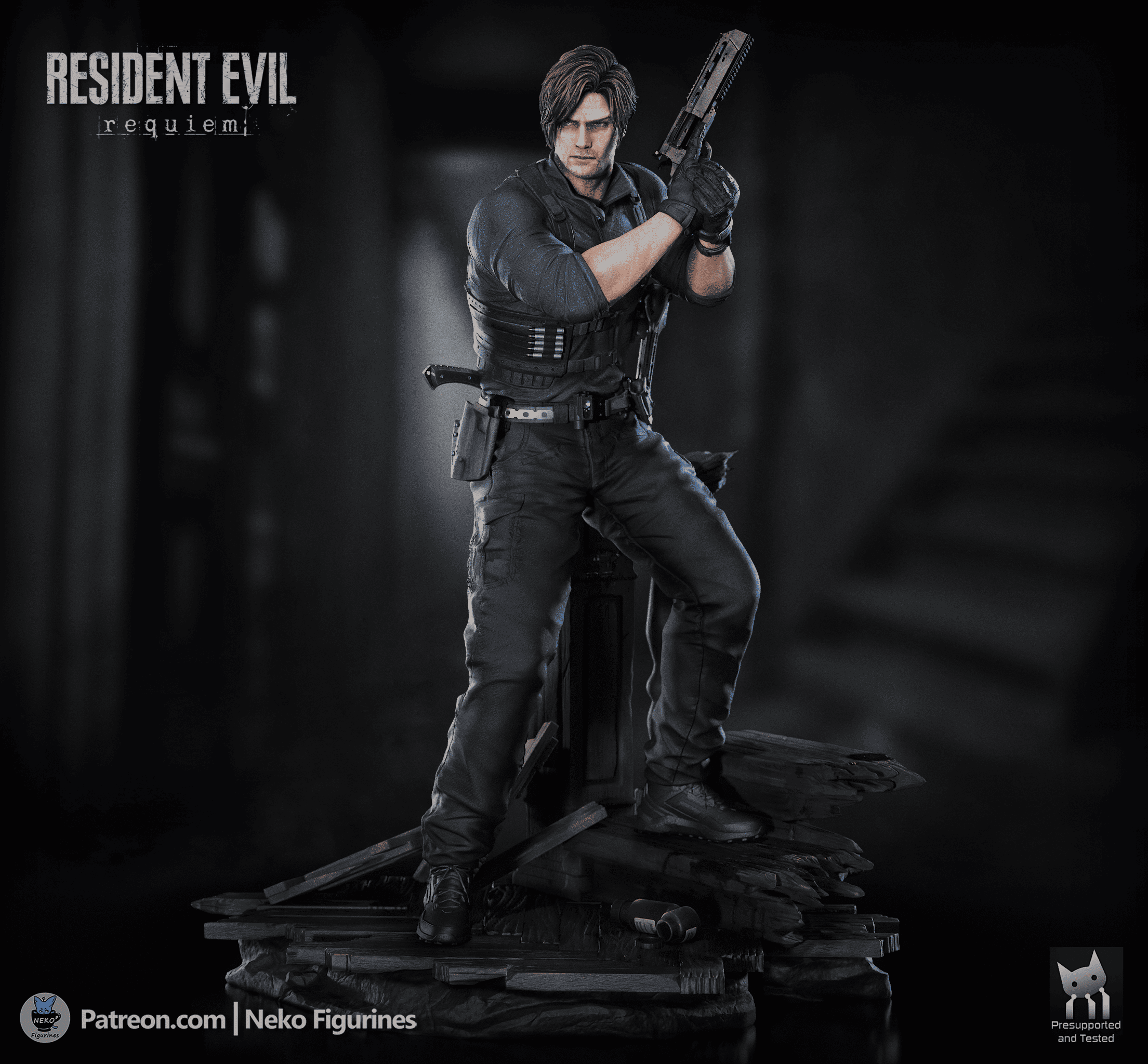 Leon S Kennedy - Resident Evil Requiem | Custom Statue 3D printed figure