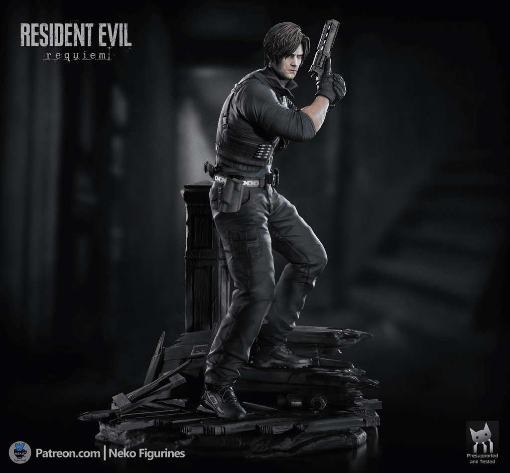 Leon S Kennedy - Resident Evil Requiem | Custom Statue 3D printed figure