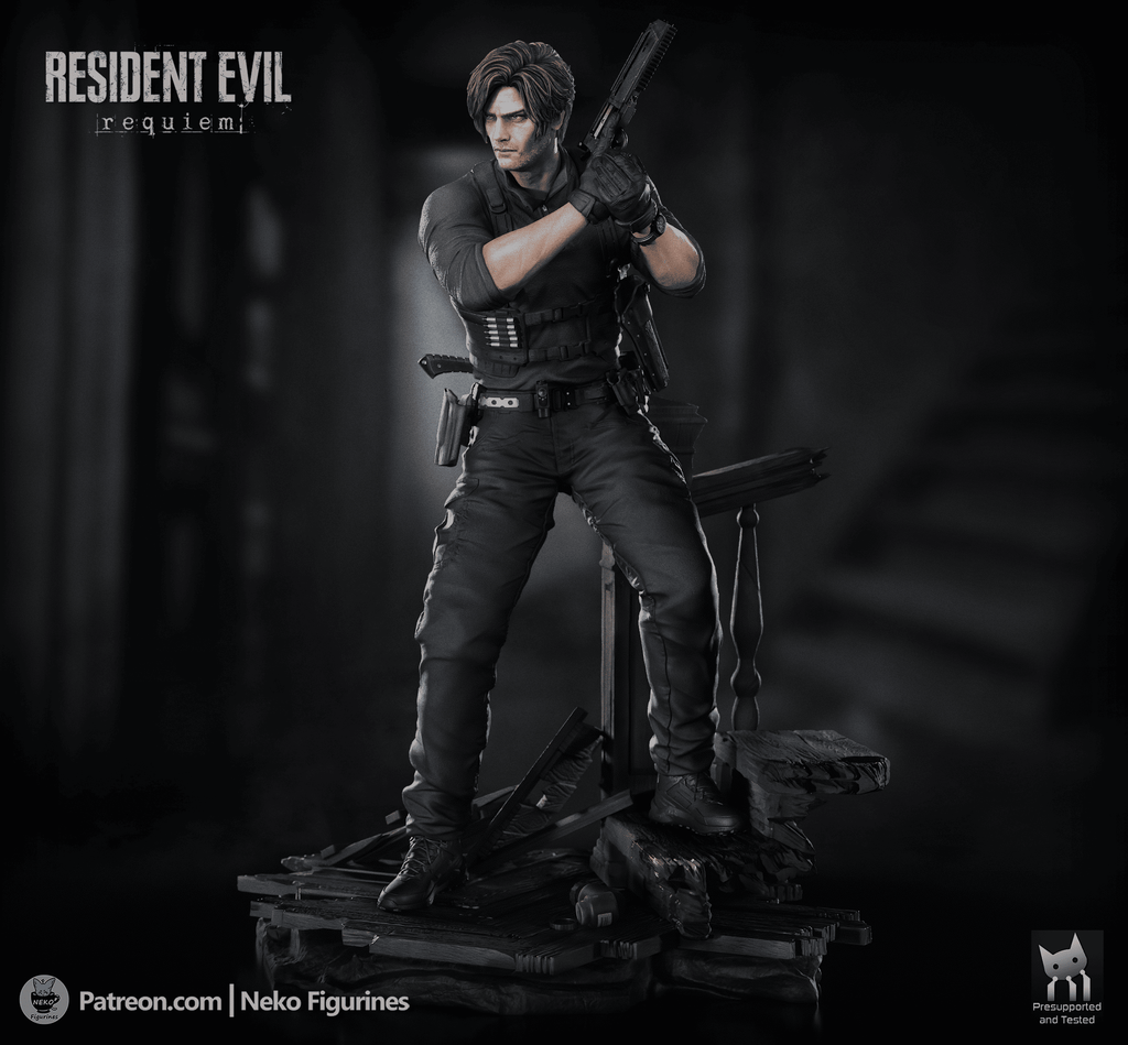 Leon S Kennedy - Resident Evil Requiem | Custom Statue 3D printed figure