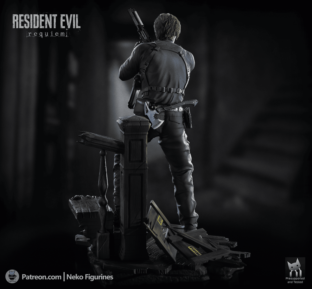 Leon S Kennedy - Resident Evil Requiem | Custom Statue 3D printed figure