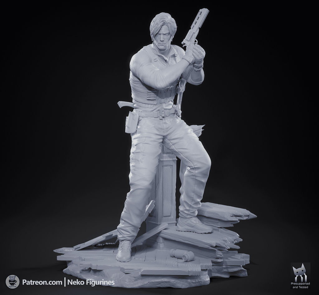 Leon S Kennedy - Resident Evil Requiem | Custom Statue 3D printed figure
