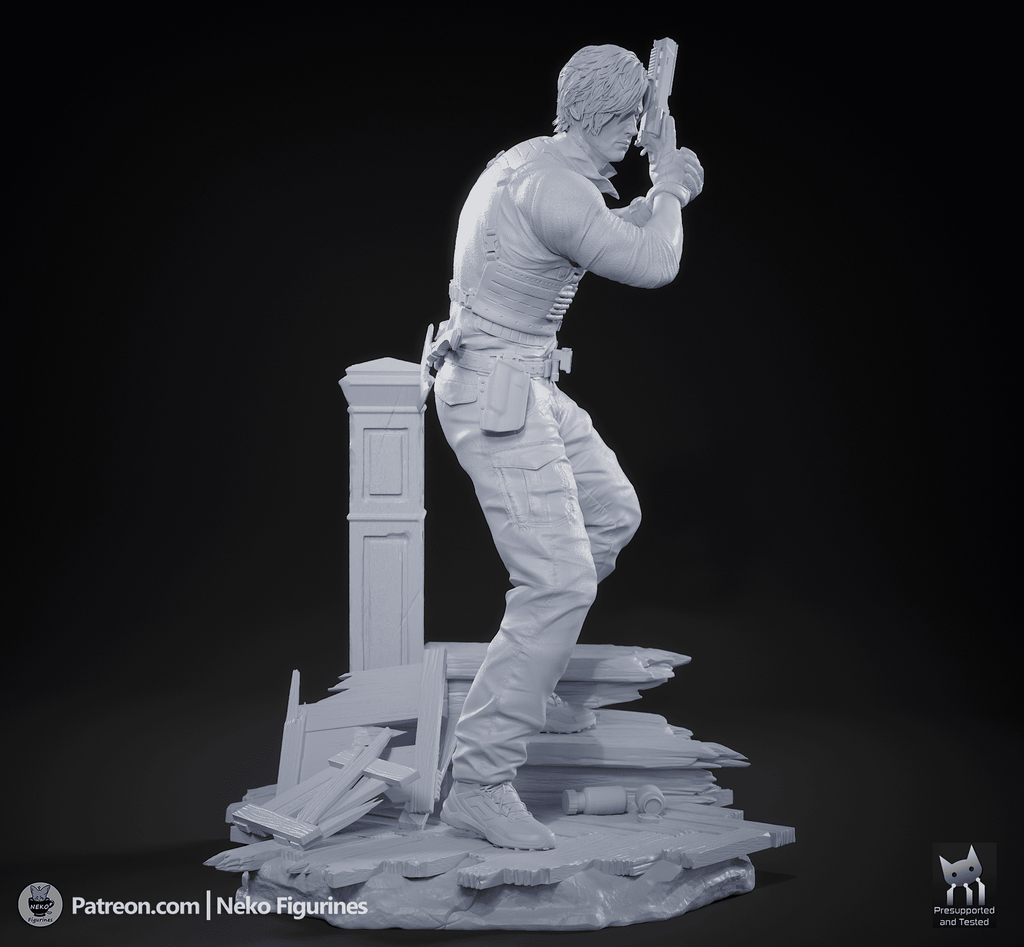 Leon S Kennedy - Resident Evil Requiem | Custom Statue 3D printed figure
