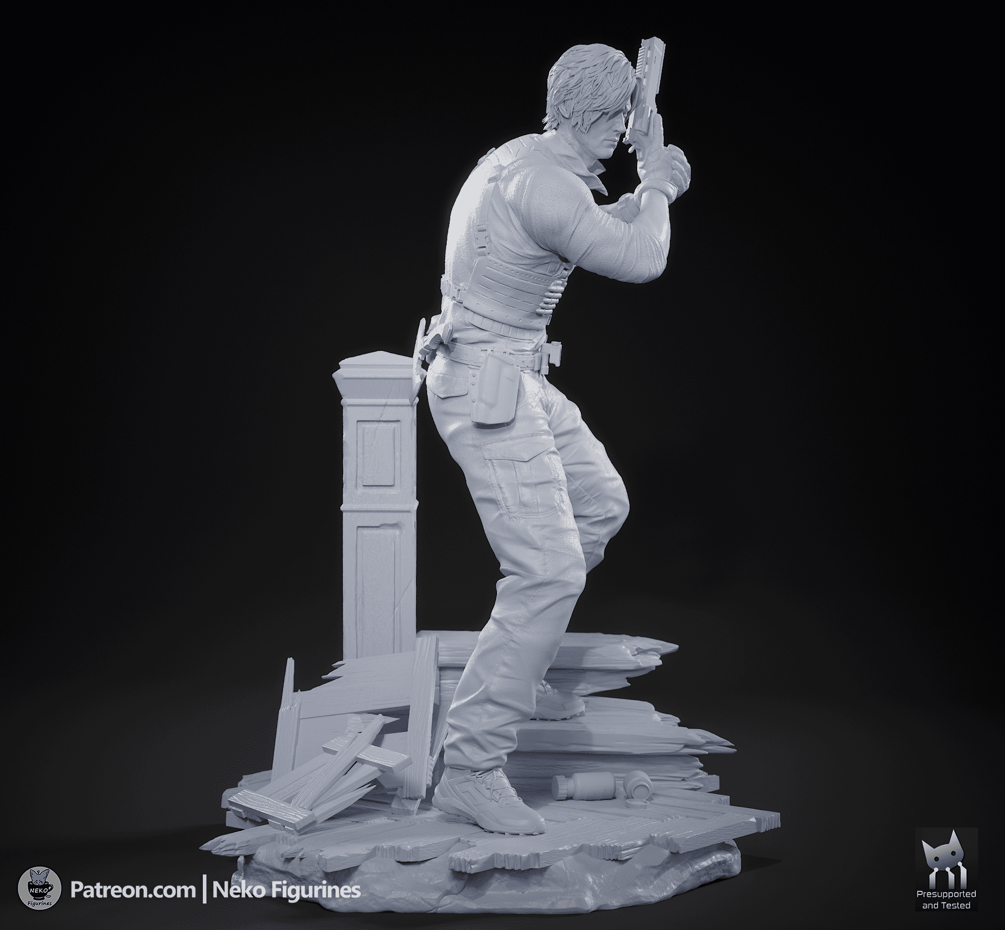 Leon S Kennedy - Resident Evil Requiem | Custom Statue 3D printed figure