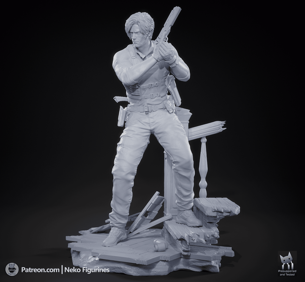 Leon S Kennedy - Resident Evil Requiem | Custom Statue 3D printed figure