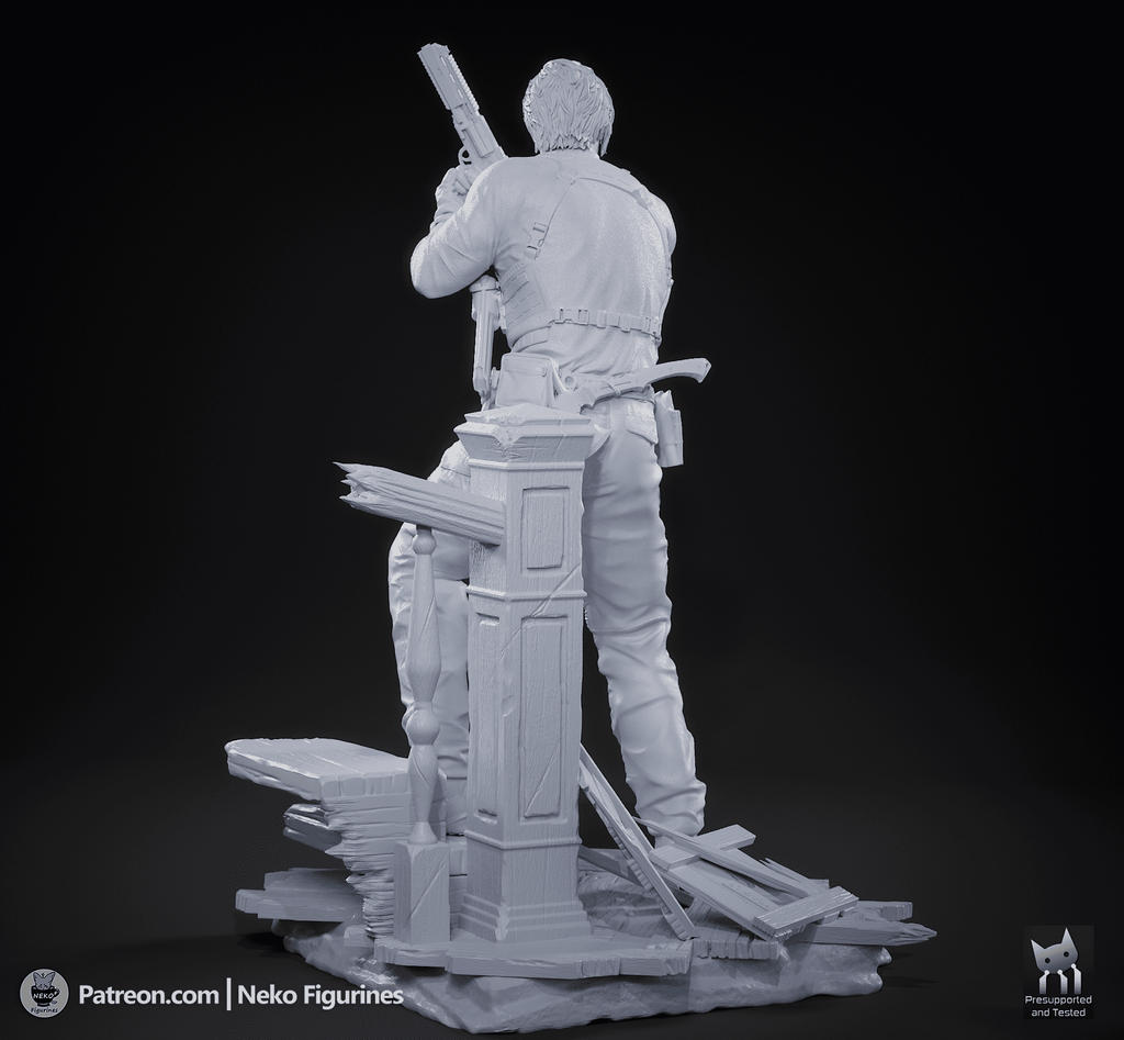 Leon S Kennedy - Resident Evil Requiem | Custom Statue 3D printed figure