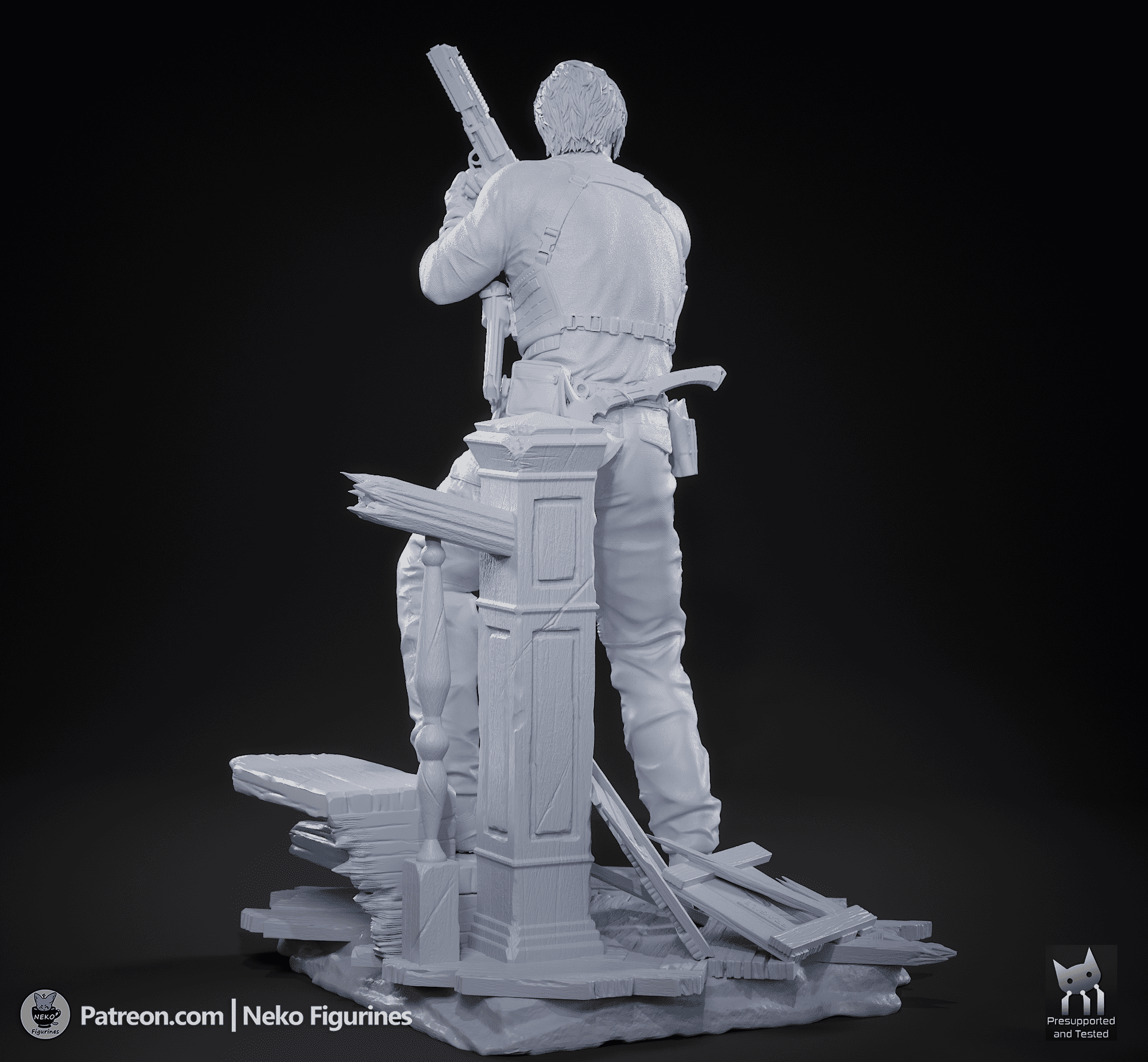 Leon S Kennedy - Resident Evil Requiem | Custom Statue 3D printed figure