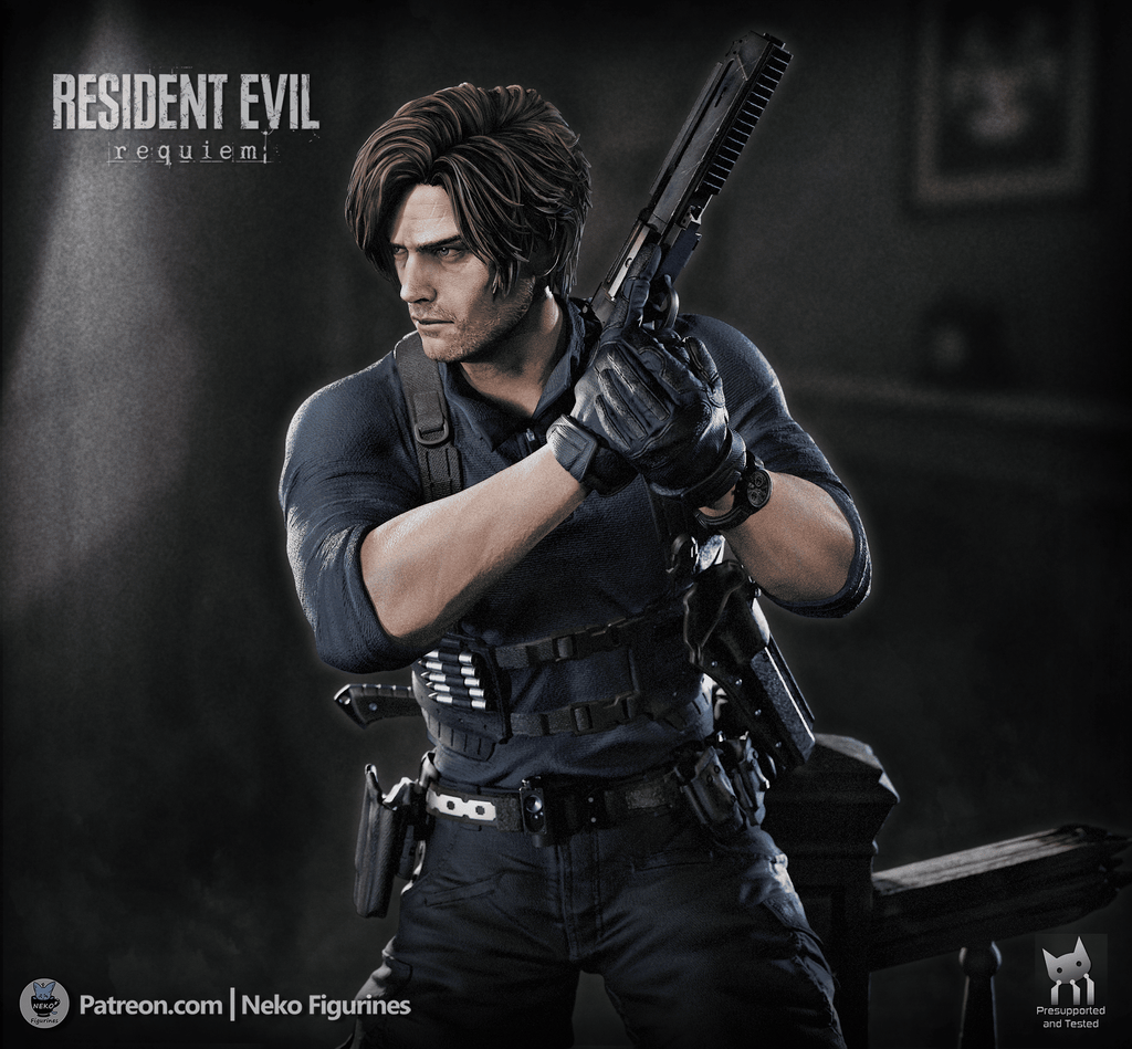Leon S Kennedy - Resident Evil Requiem | Custom Statue 3D printed figure
