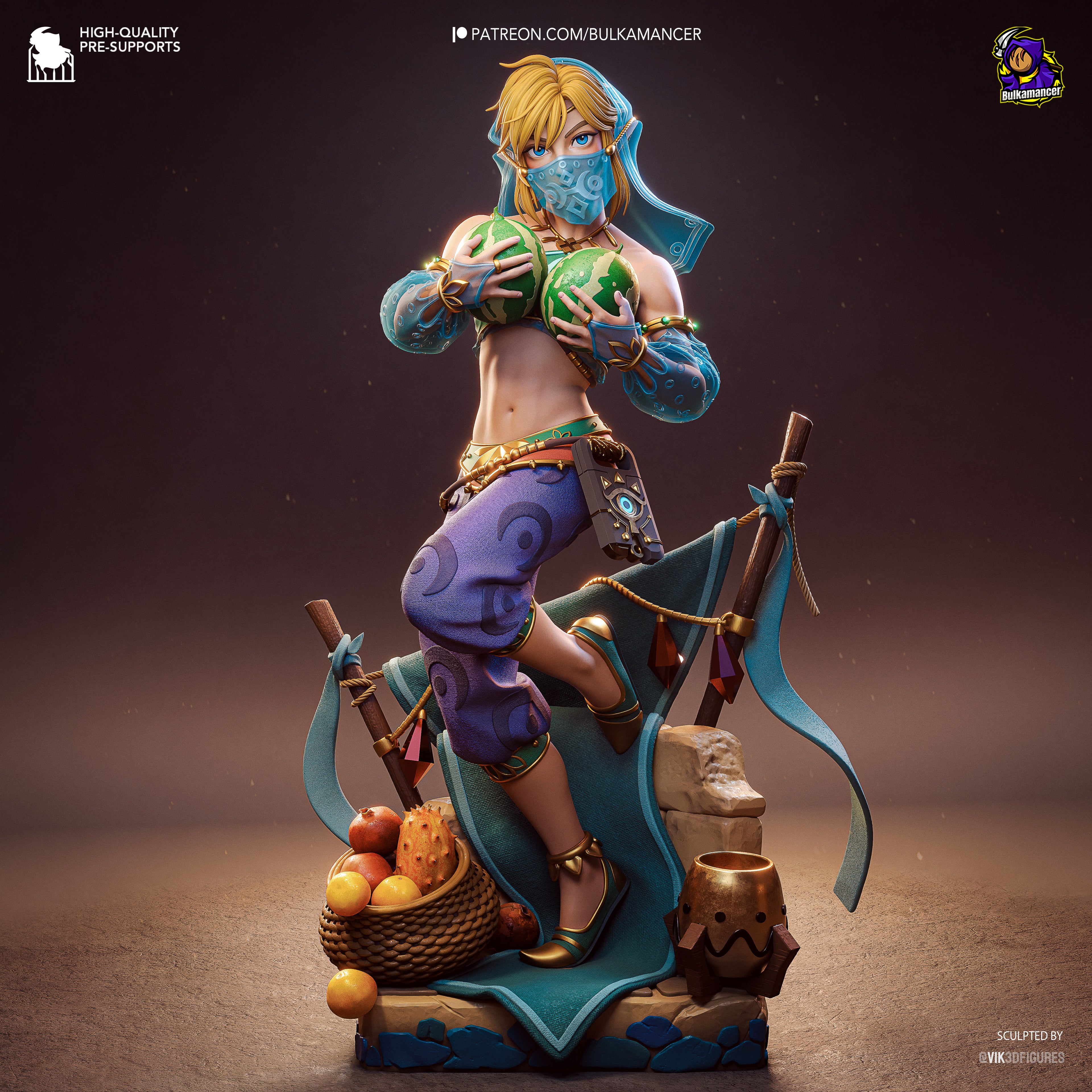 Gerudo Link - Zelda Tears of the Kingdom | Custom Statue 3D printed figure