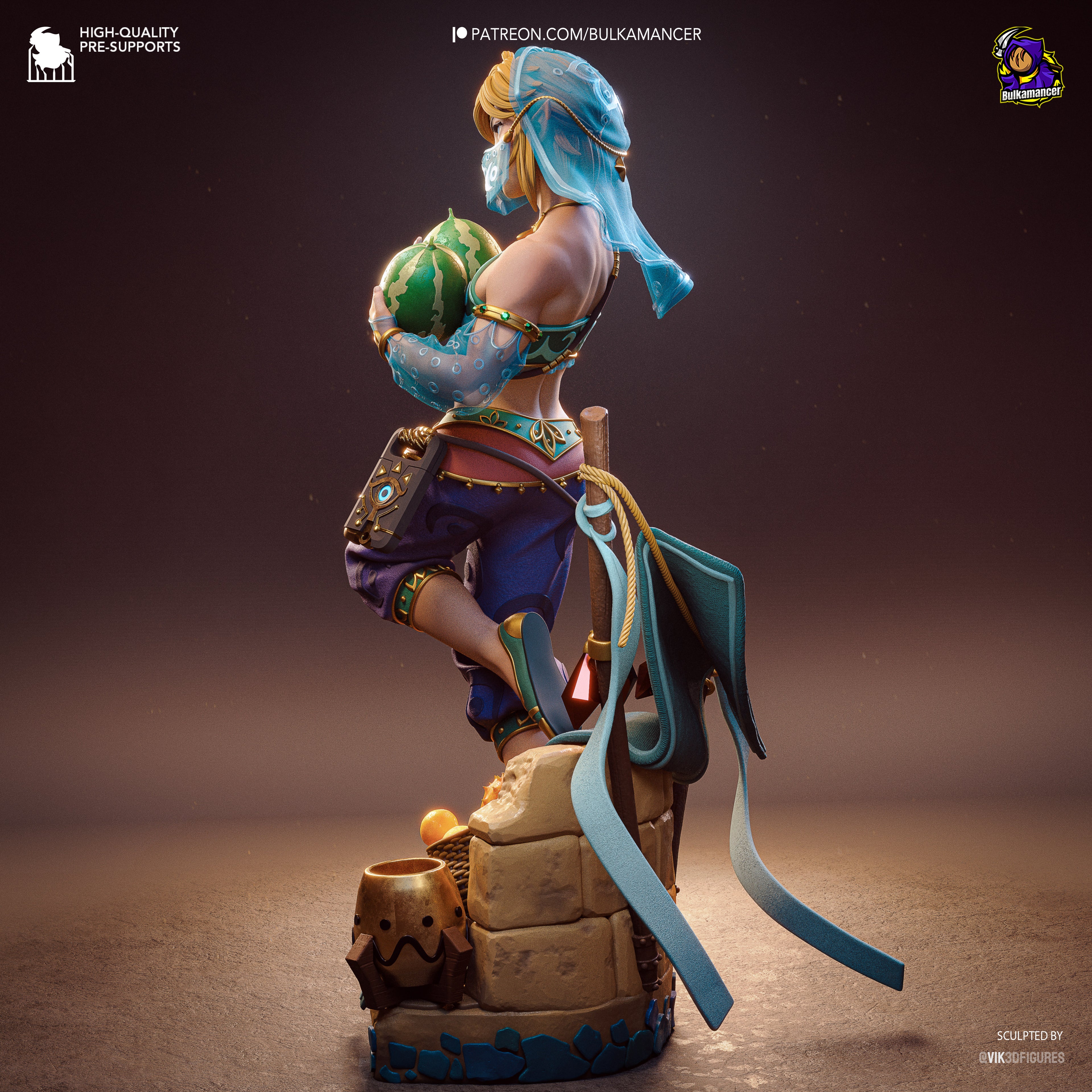 Gerudo Link - Zelda Tears of the Kingdom | Custom Statue 3D printed figure