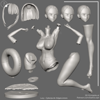 Lucy Swimsuit - Cyberpunk Edgerunners | Custom Statue 3D printed figure
