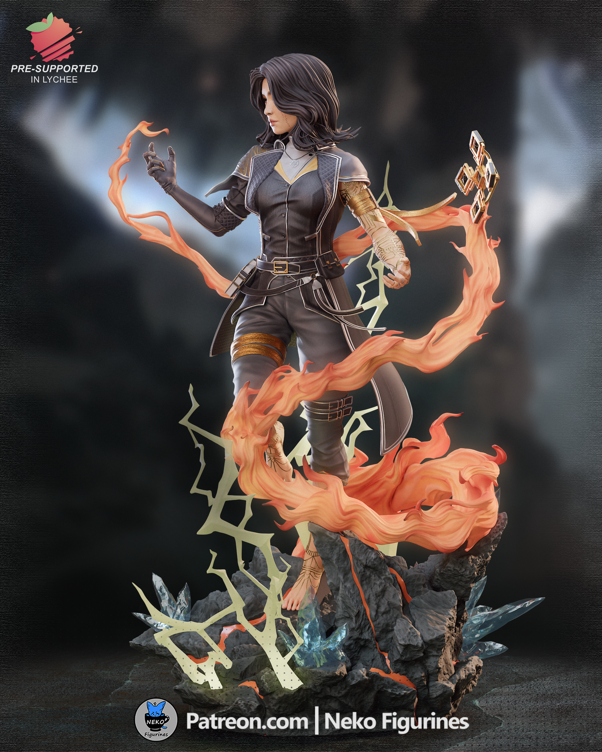 Lune - Expedition 33 | Custom Statue 3D printed figure