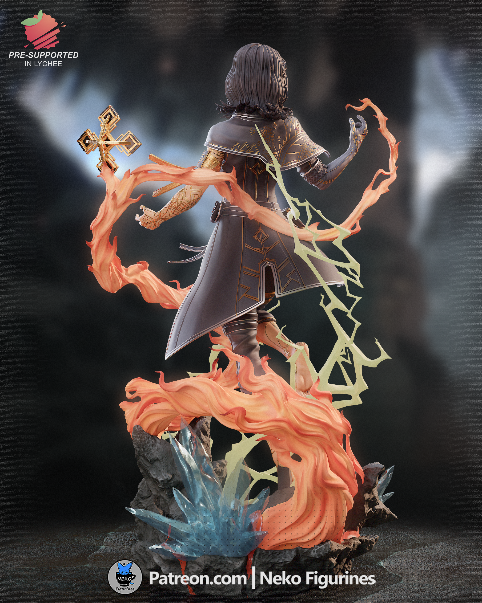 Lune - Expedition 33 | Custom Statue 3D printed figure