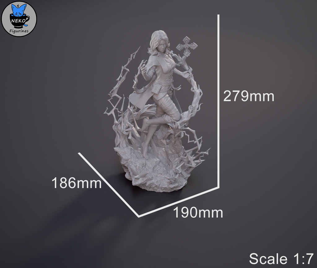 Lune - Expedition 33 | Custom Statue 3D printed figure