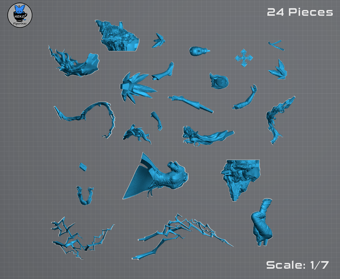 Lune - Expedition 33 | Custom Statue 3D printed figure