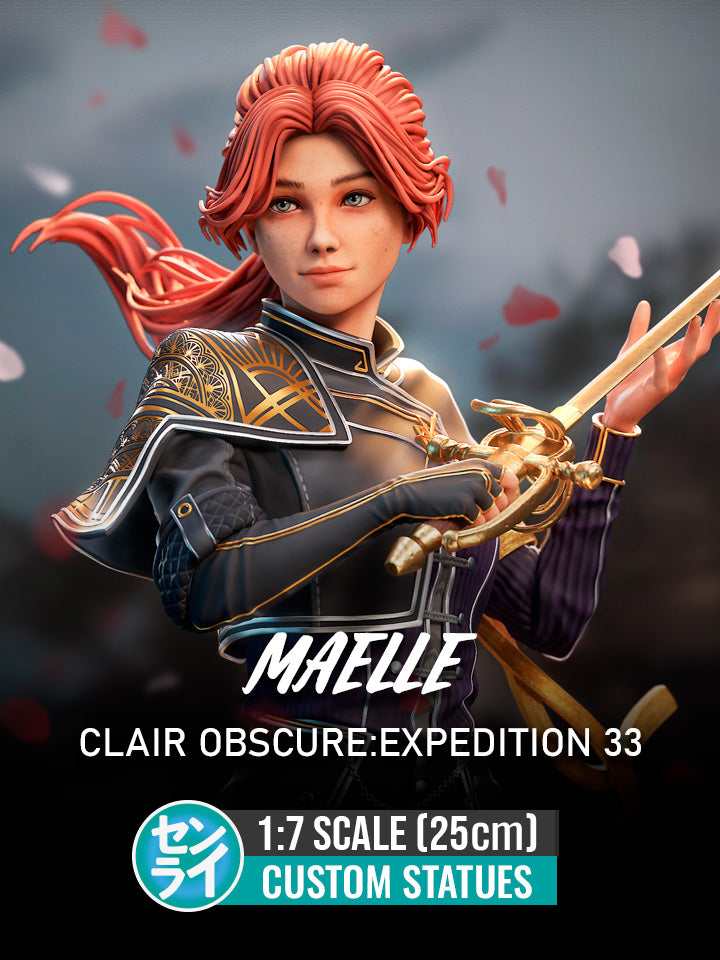 Maelle - Expedition 33 | Custom Statue 3D printed figure
