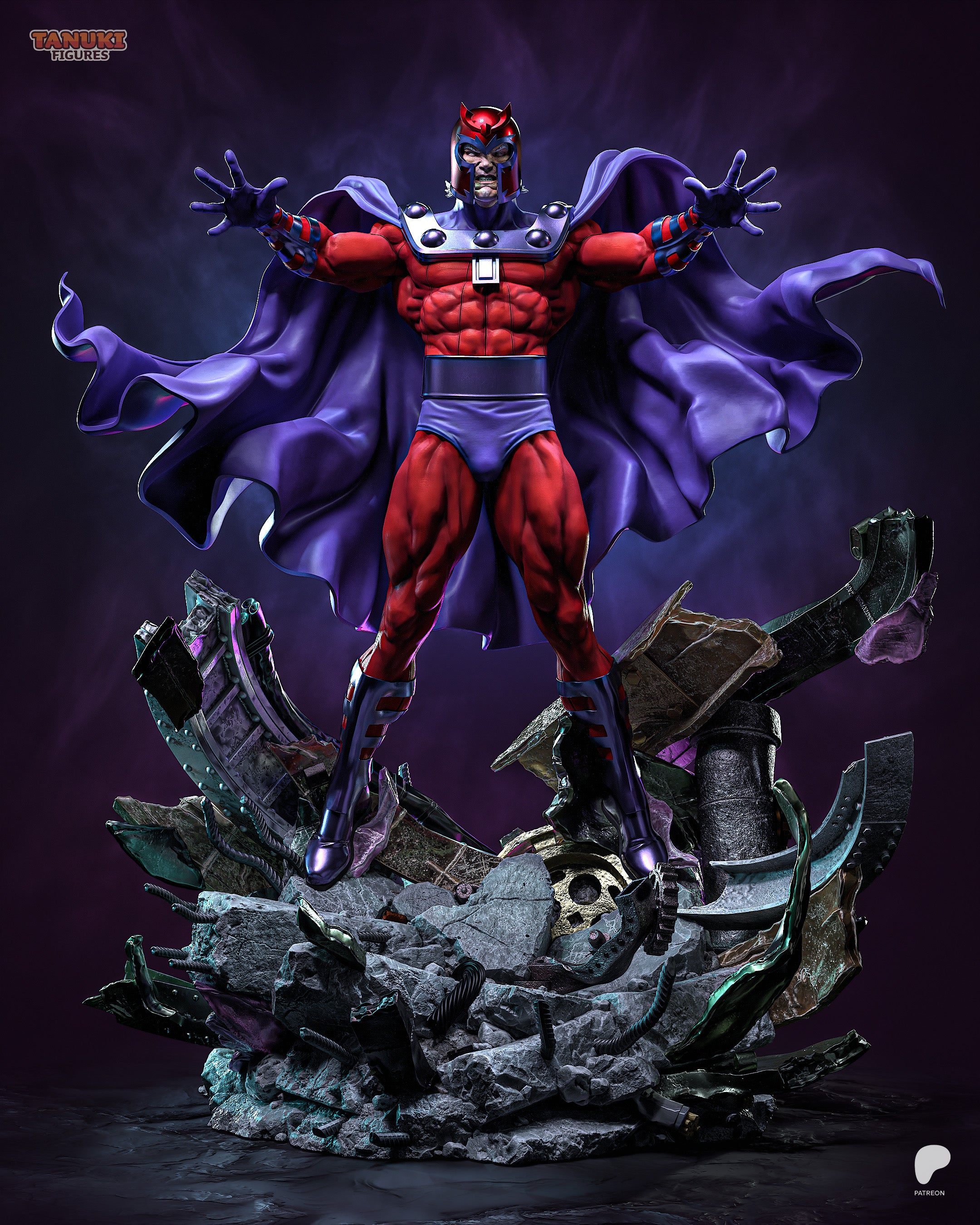 Magneto - X-Men | Custom Statue 3D printed figure