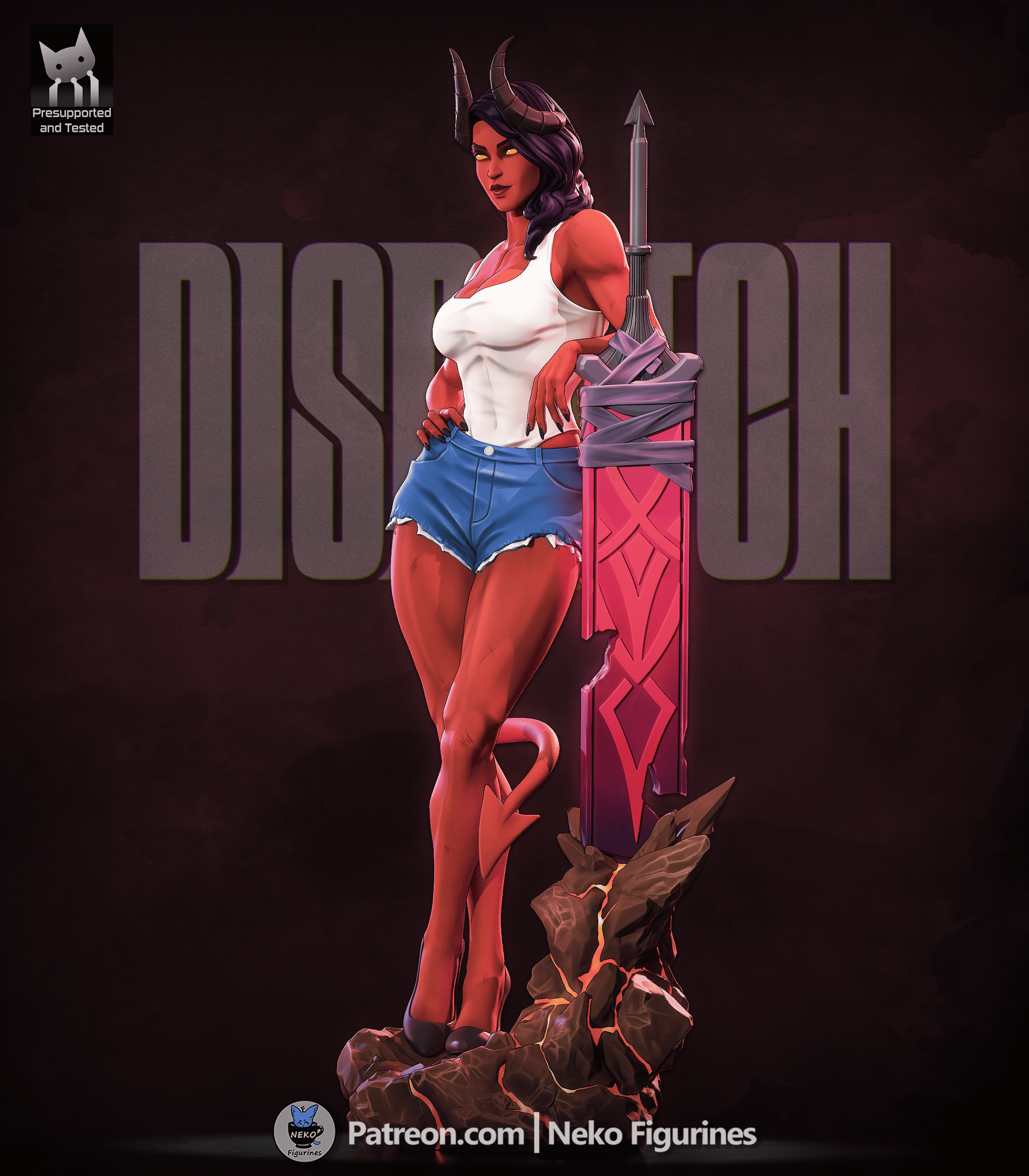 Malevola - Dispatch | Custom Statue 3D printed figure