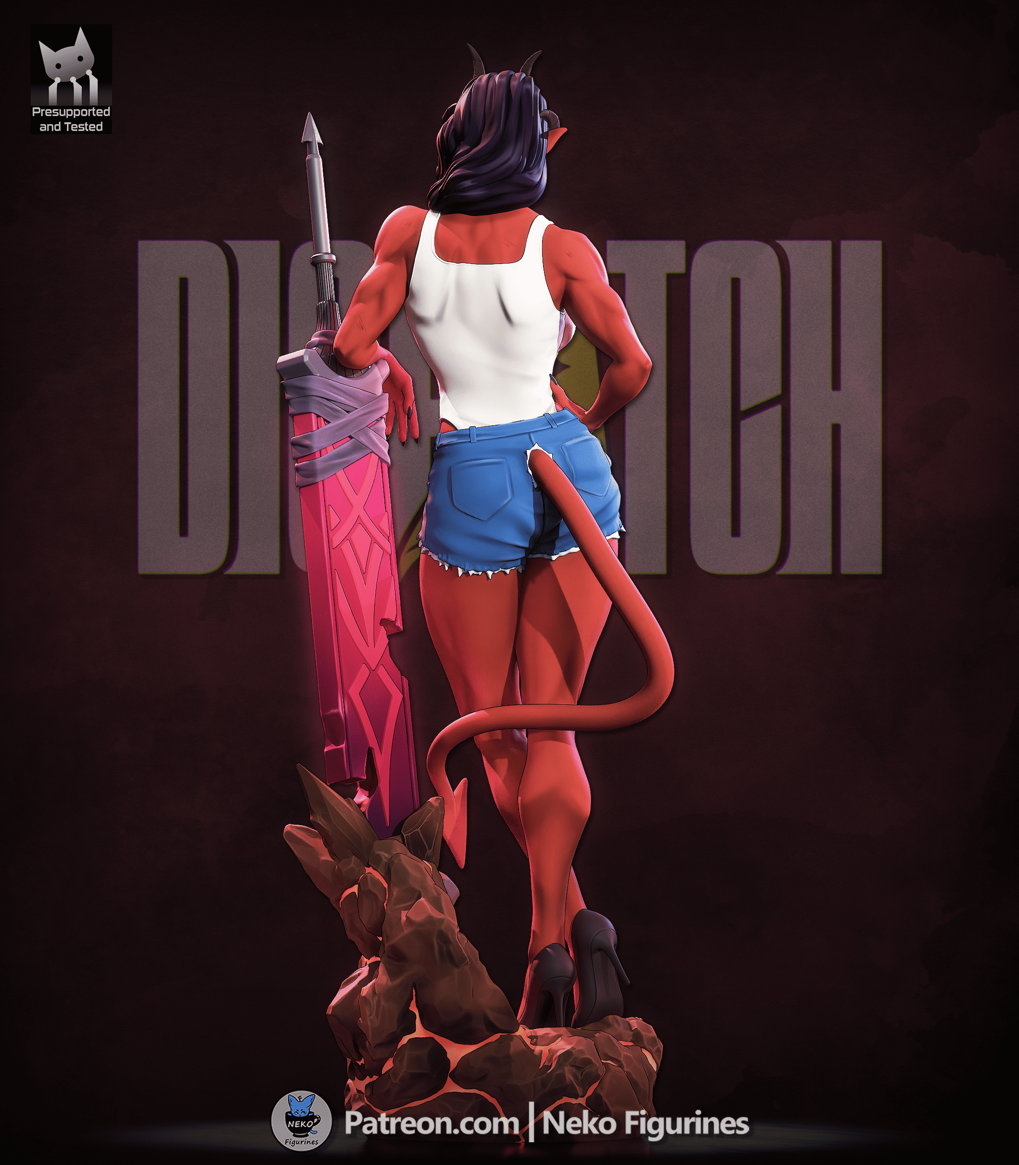 Malevola - Dispatch | Custom Statue 3D printed figure