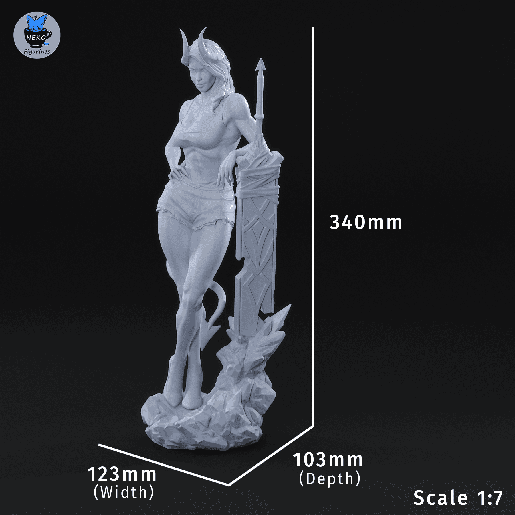 Malevola - Dispatch | Custom Statue 3D printed figure