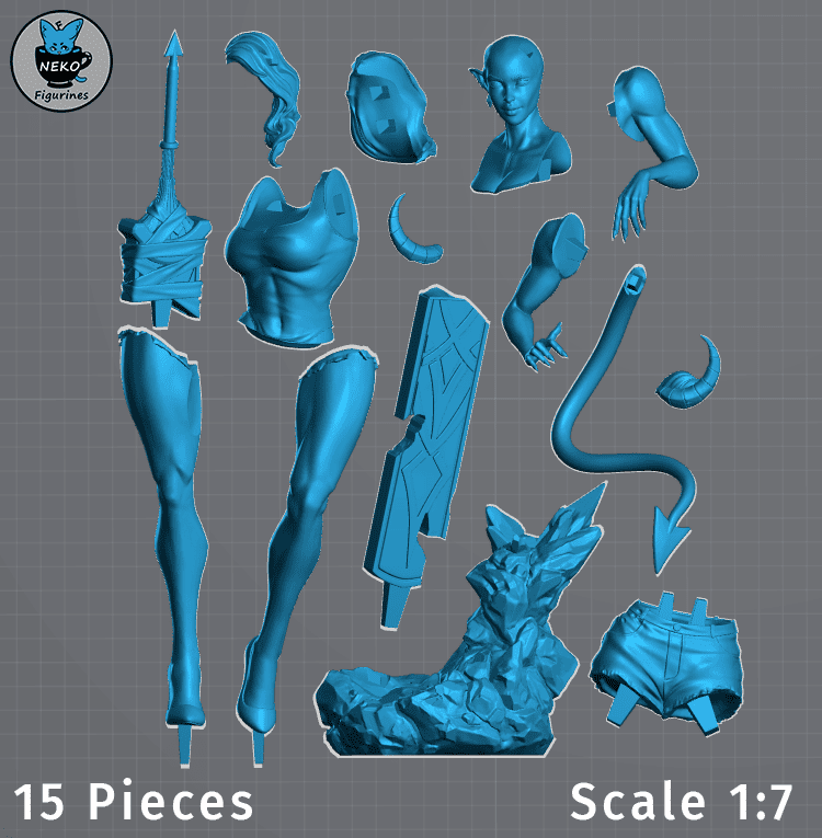 Malevola - Dispatch | Custom Statue 3D printed figure