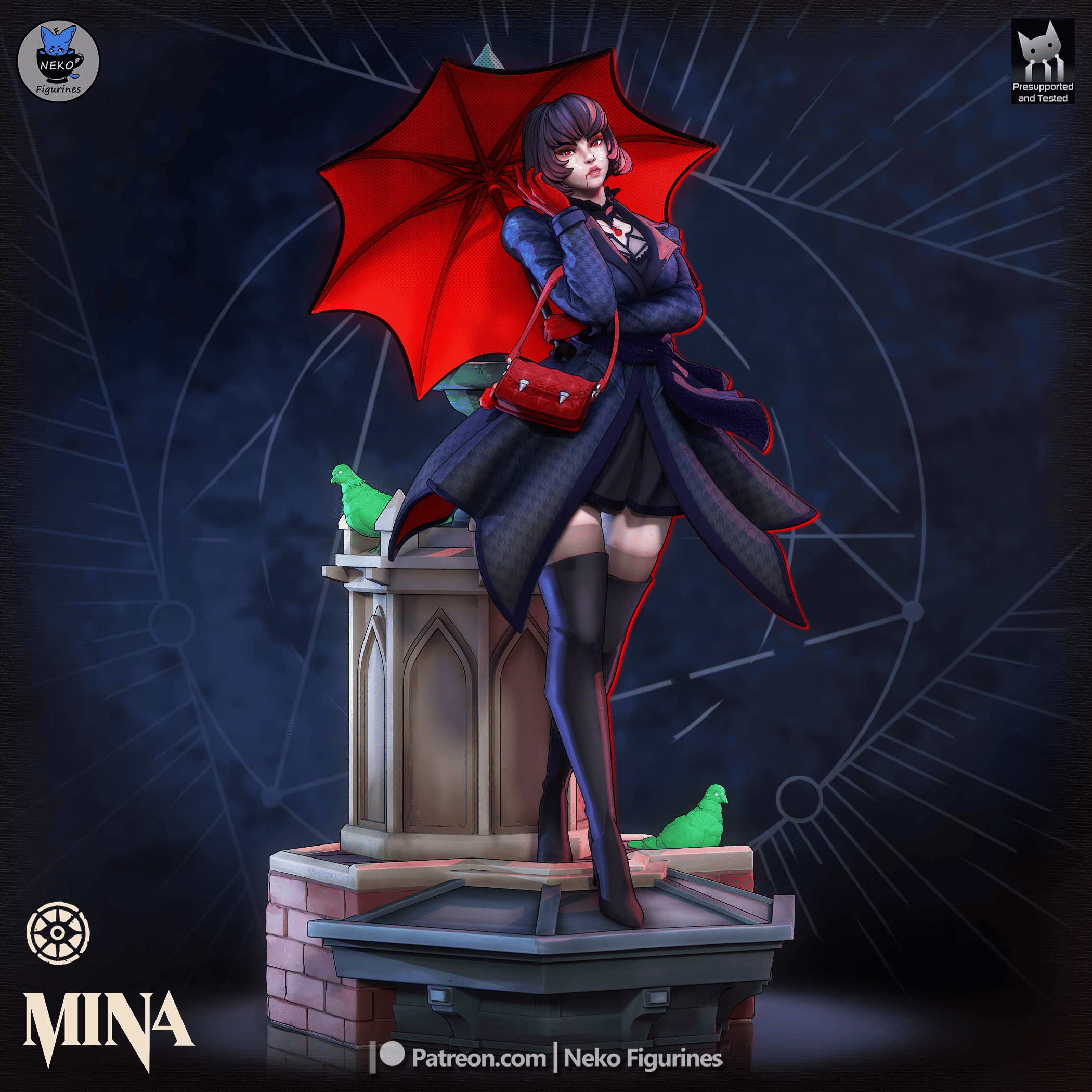 Mina - Deadlock | Custom Statue 3D printed figure