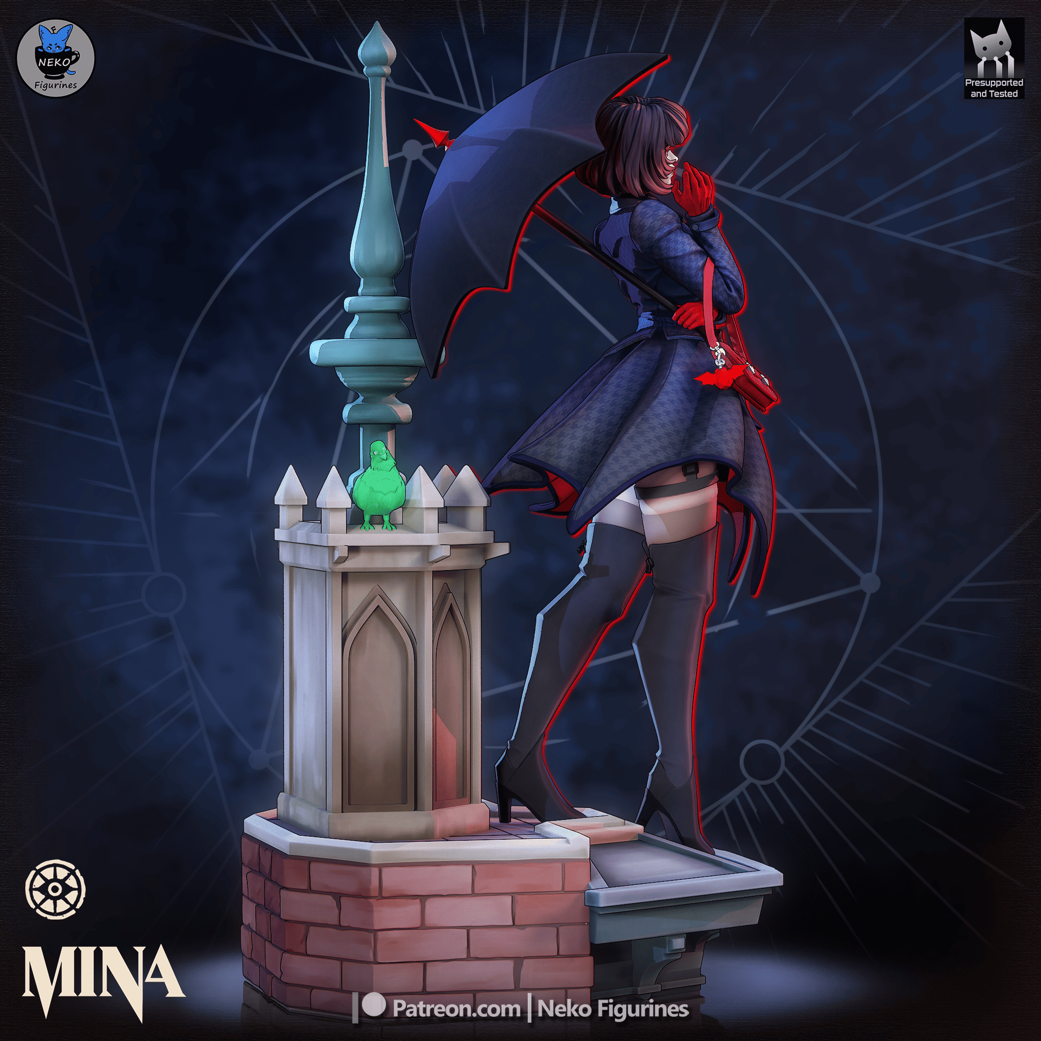 Mina - Deadlock | Custom Statue 3D printed figure