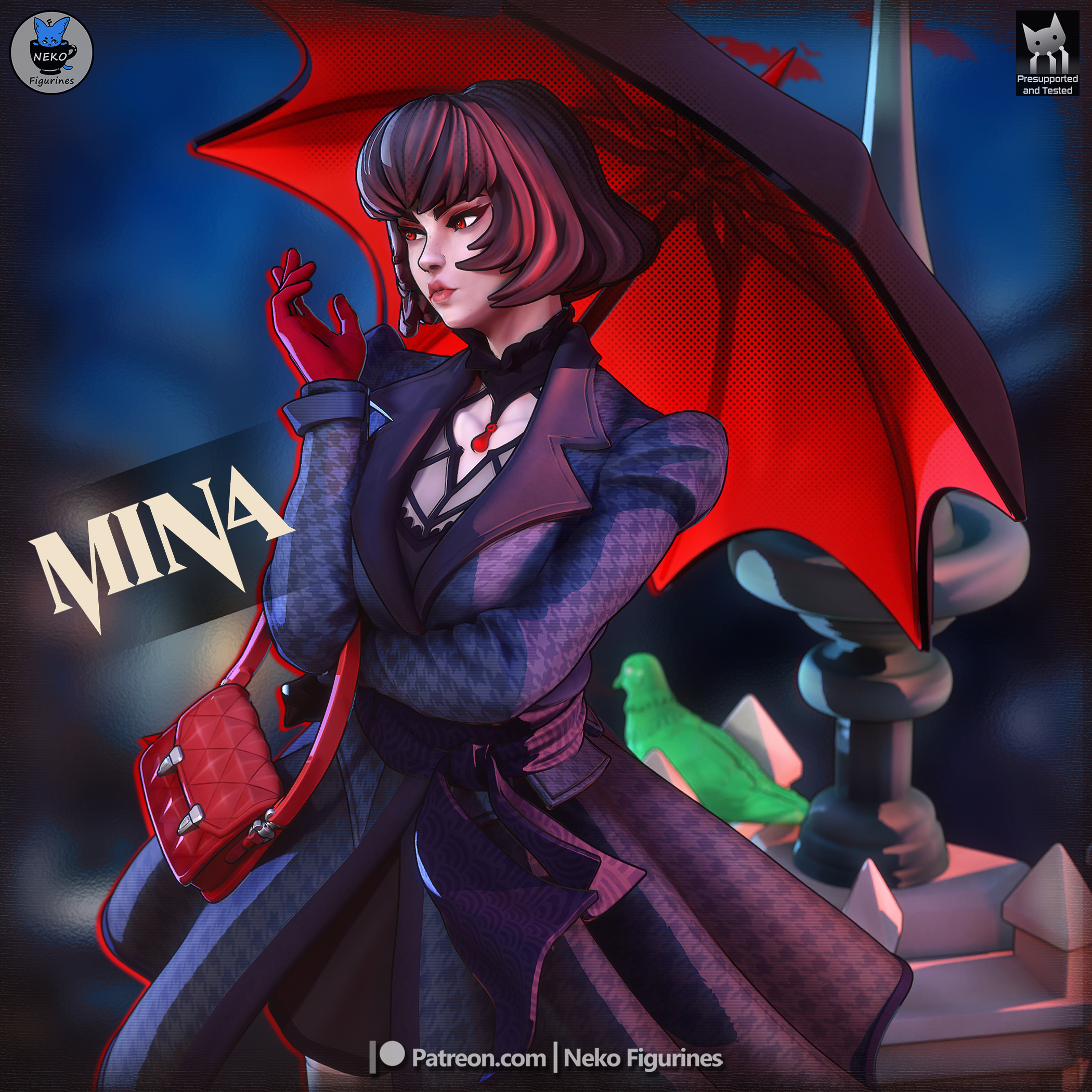 Mina - Deadlock | Custom Statue 3D printed figure