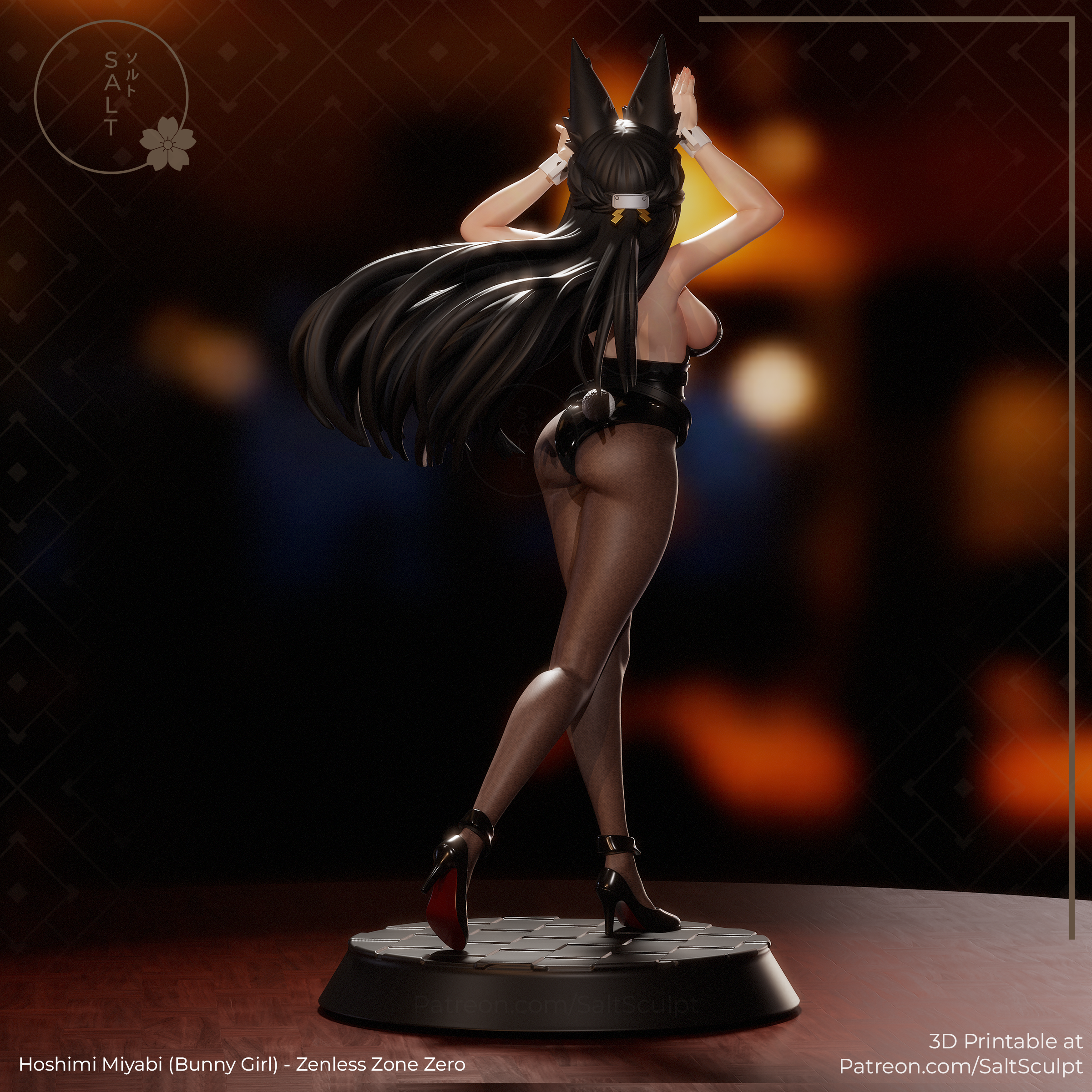 Miyabi Bunny Girl Suit - Zenless Zone Zero ZZZ | Custom Statue 3D printed figure