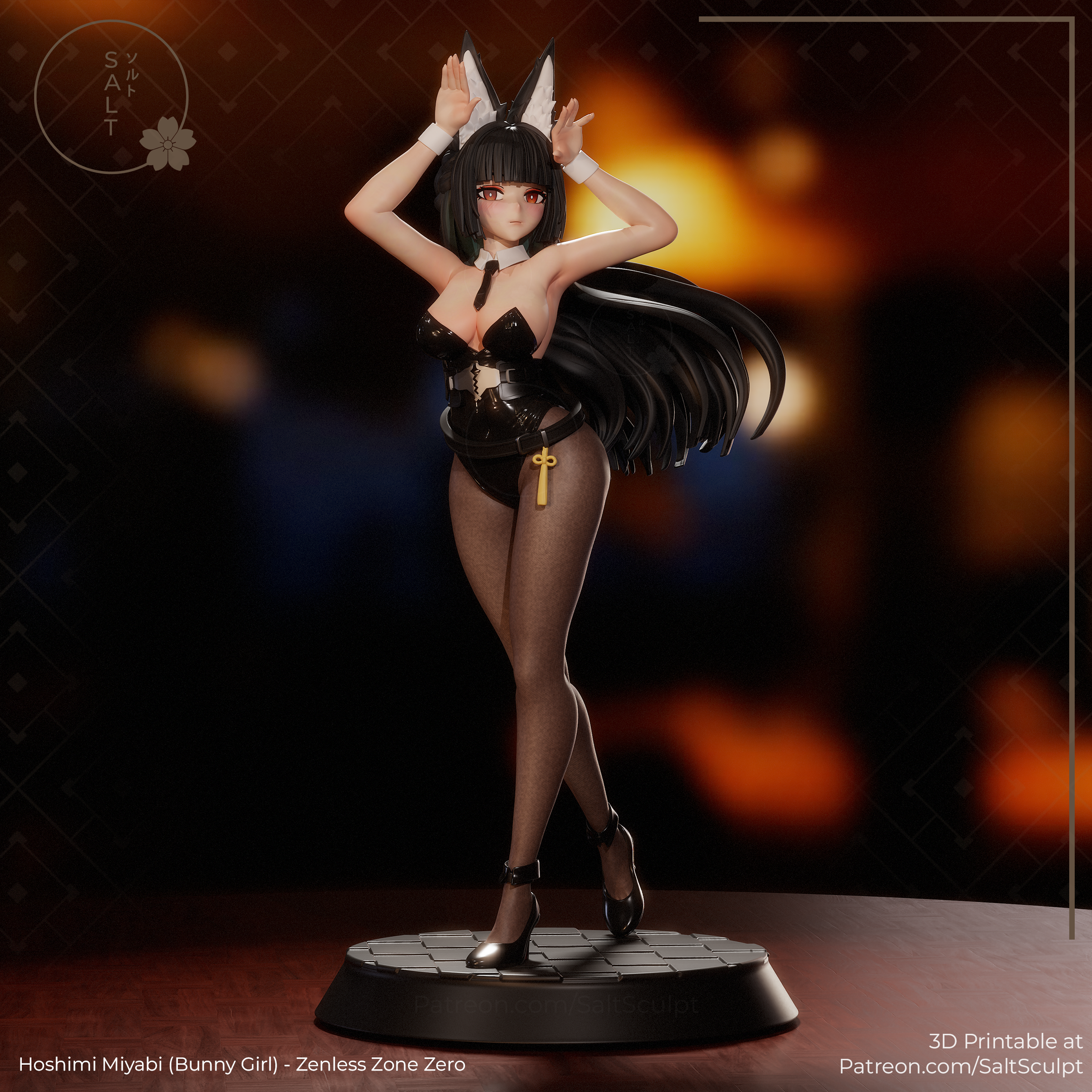 Miyabi Bunny Girl Suit - Zenless Zone Zero ZZZ | Custom Statue 3D printed figure